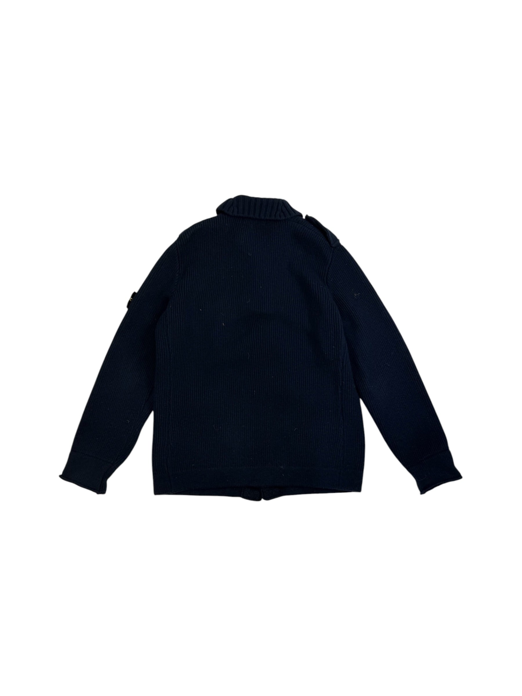 Stone Island Multi-Pocket Wool Knit Field Jacket