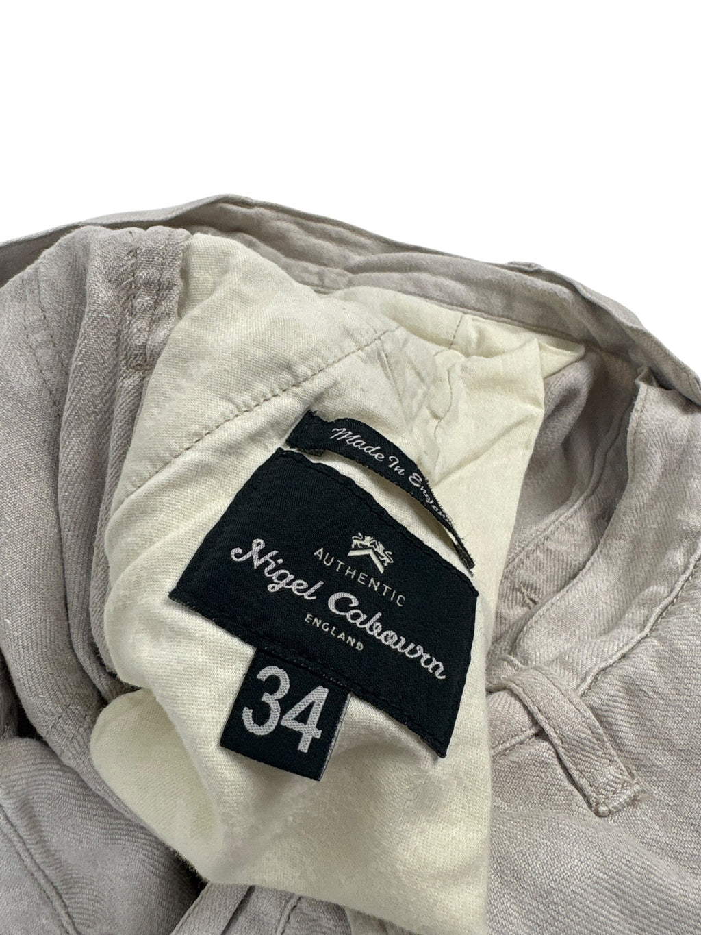 Nigel Cabourn Authentic Linen Tapered Trousers