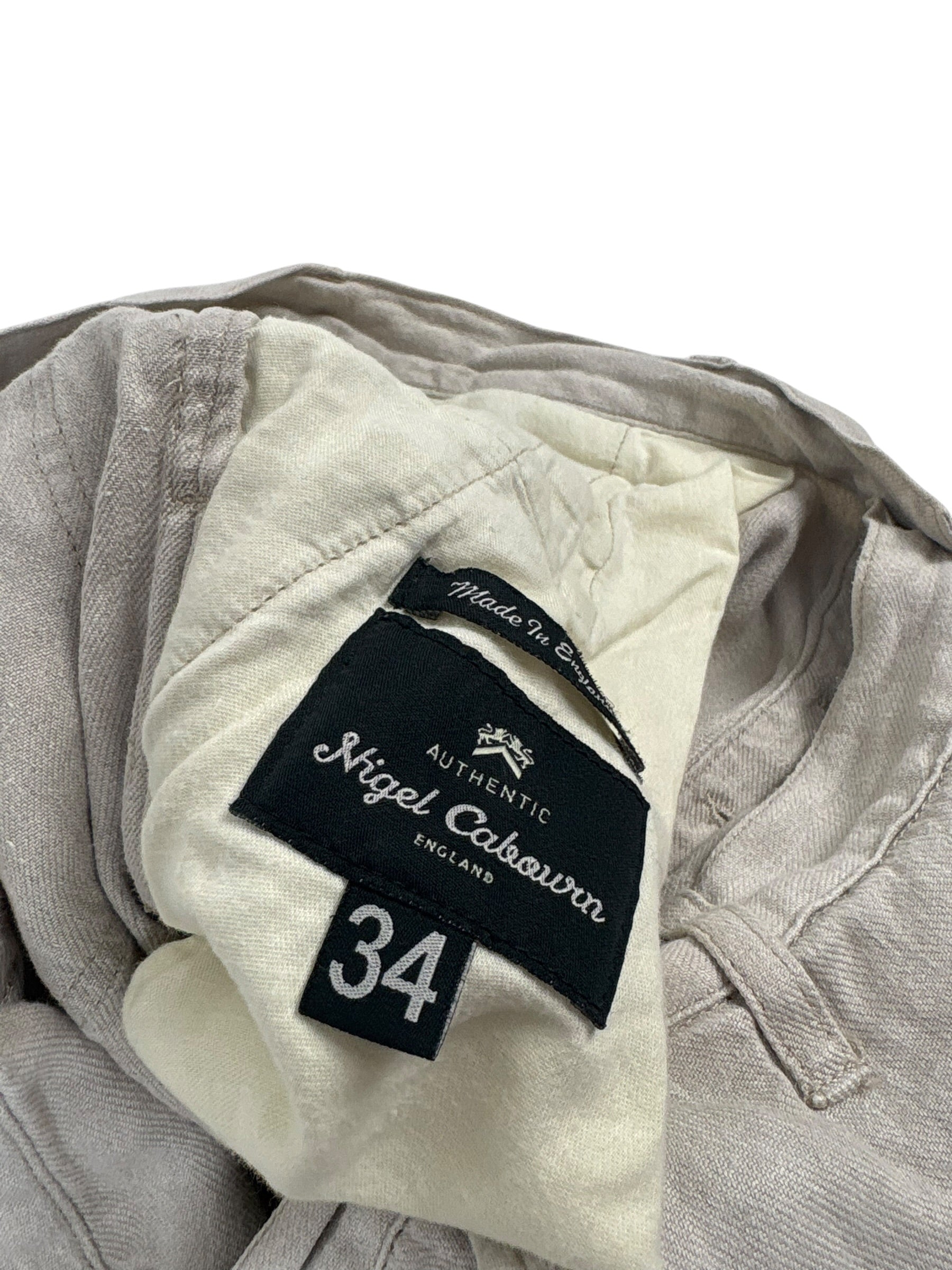 Nigel Cabourn Authentic Linen Tapered Trousers