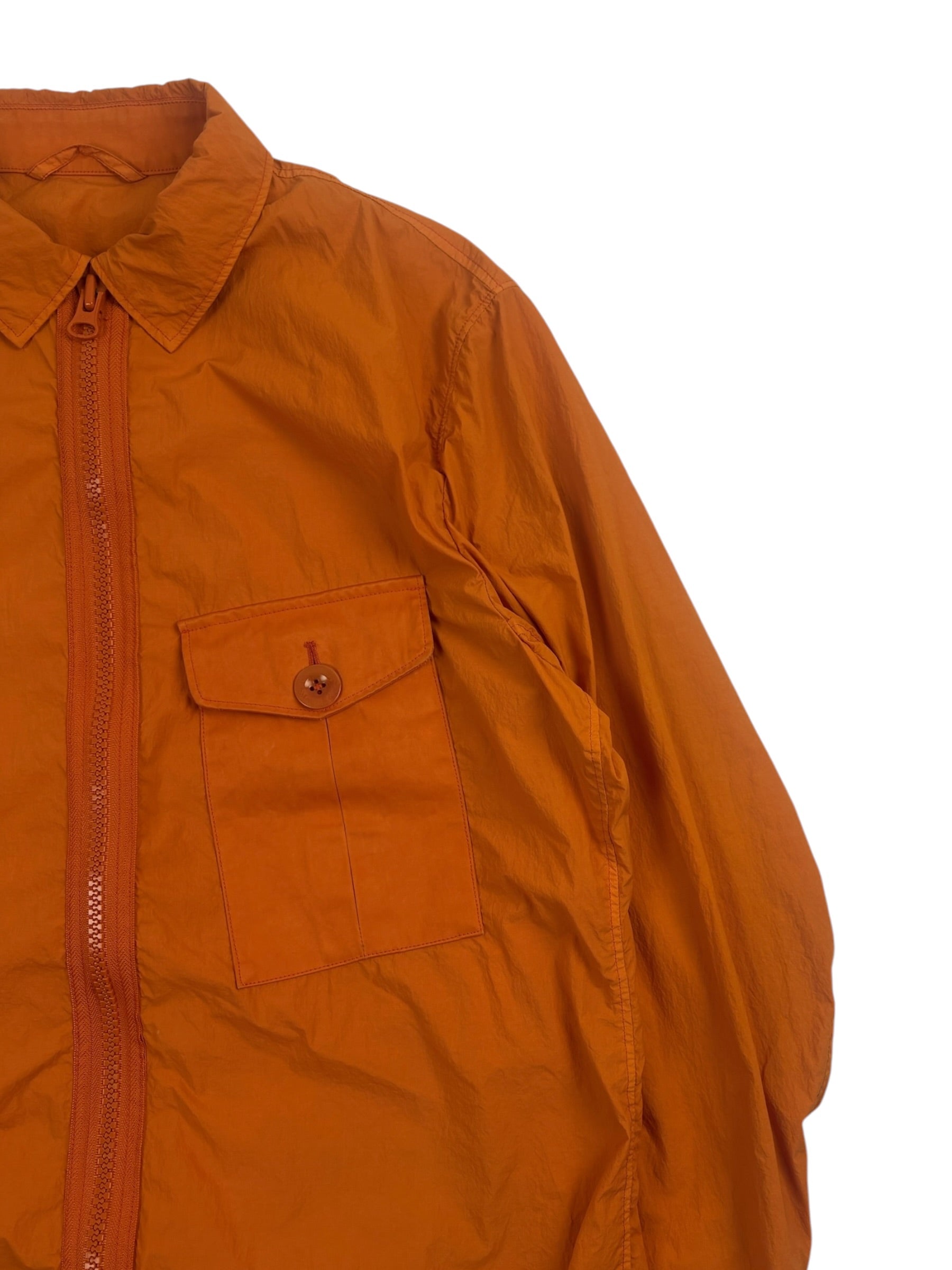 Ten C Garment Dyed Pocket Zip-Up Shirt Jacket