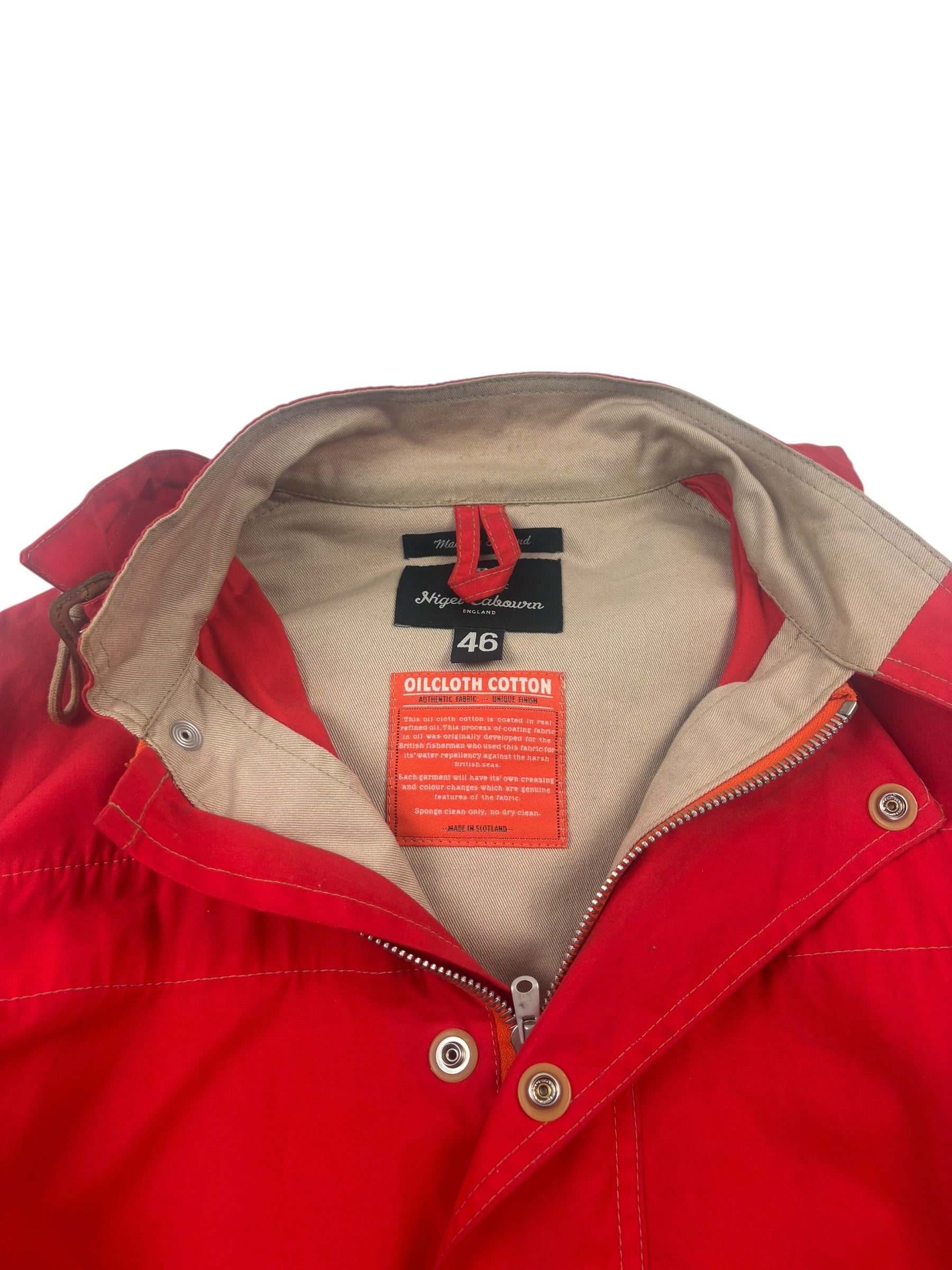 Nigel Cabourn Authentic Oilcloth Cotton Surface Jacket