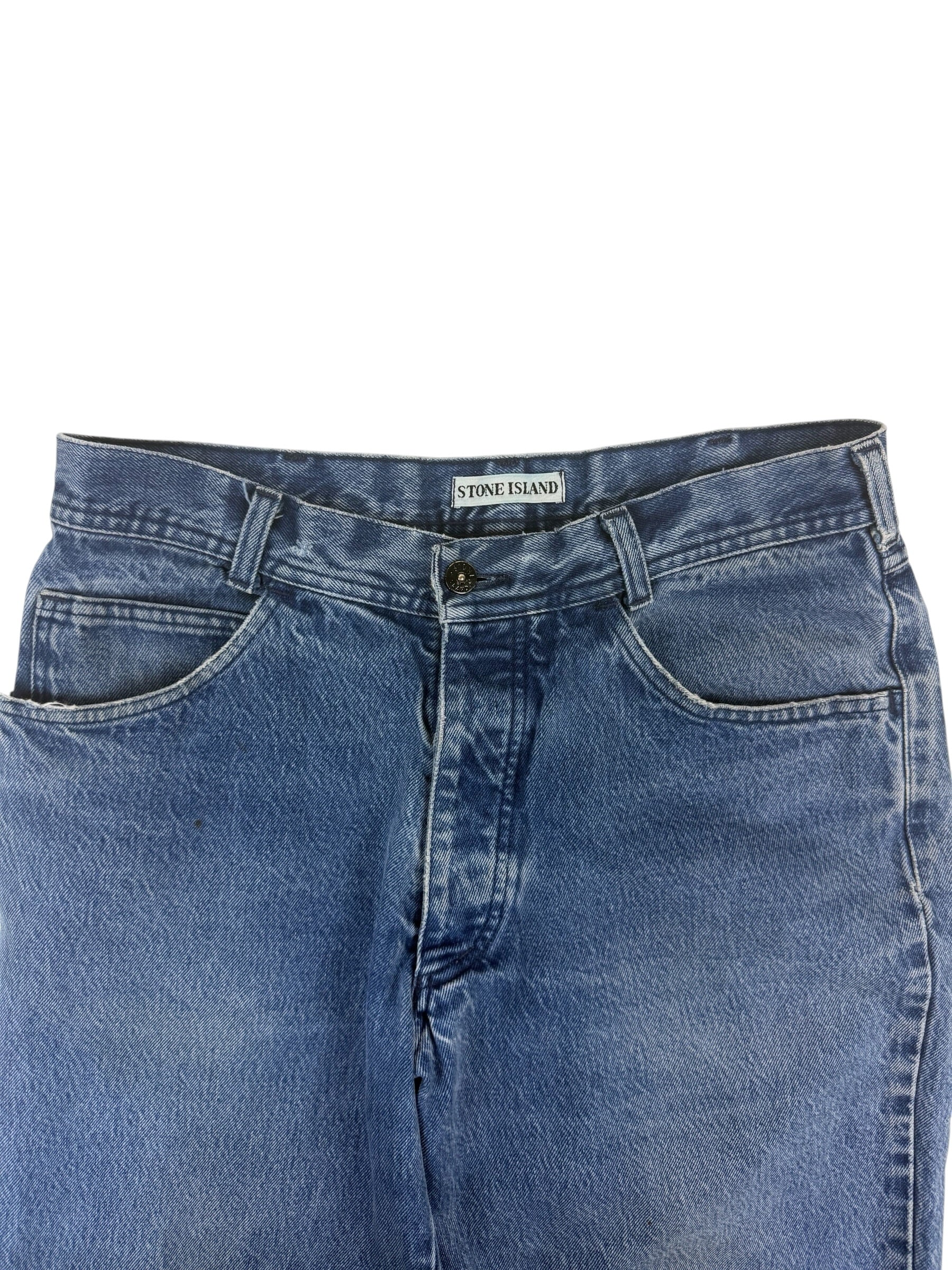 Stone Island 90s Stonewash Patch Jeans