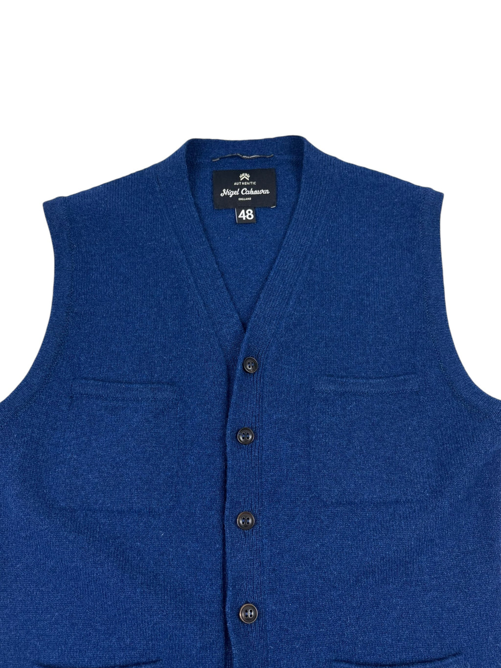 Nigel Cabourn Authentic Wool Knit Waistcoat