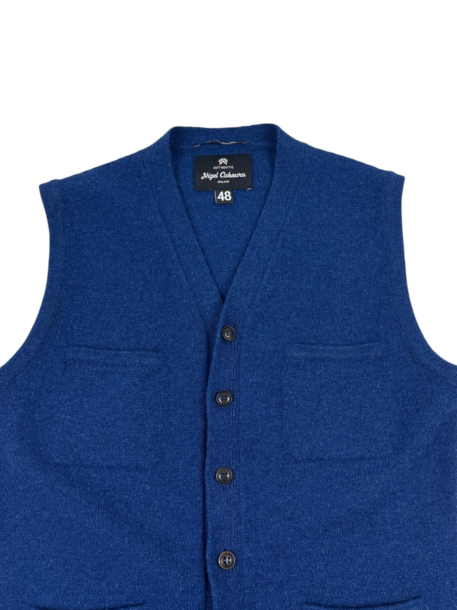 Nigel Cabourn Authentic Wool Knit Waistcoat
