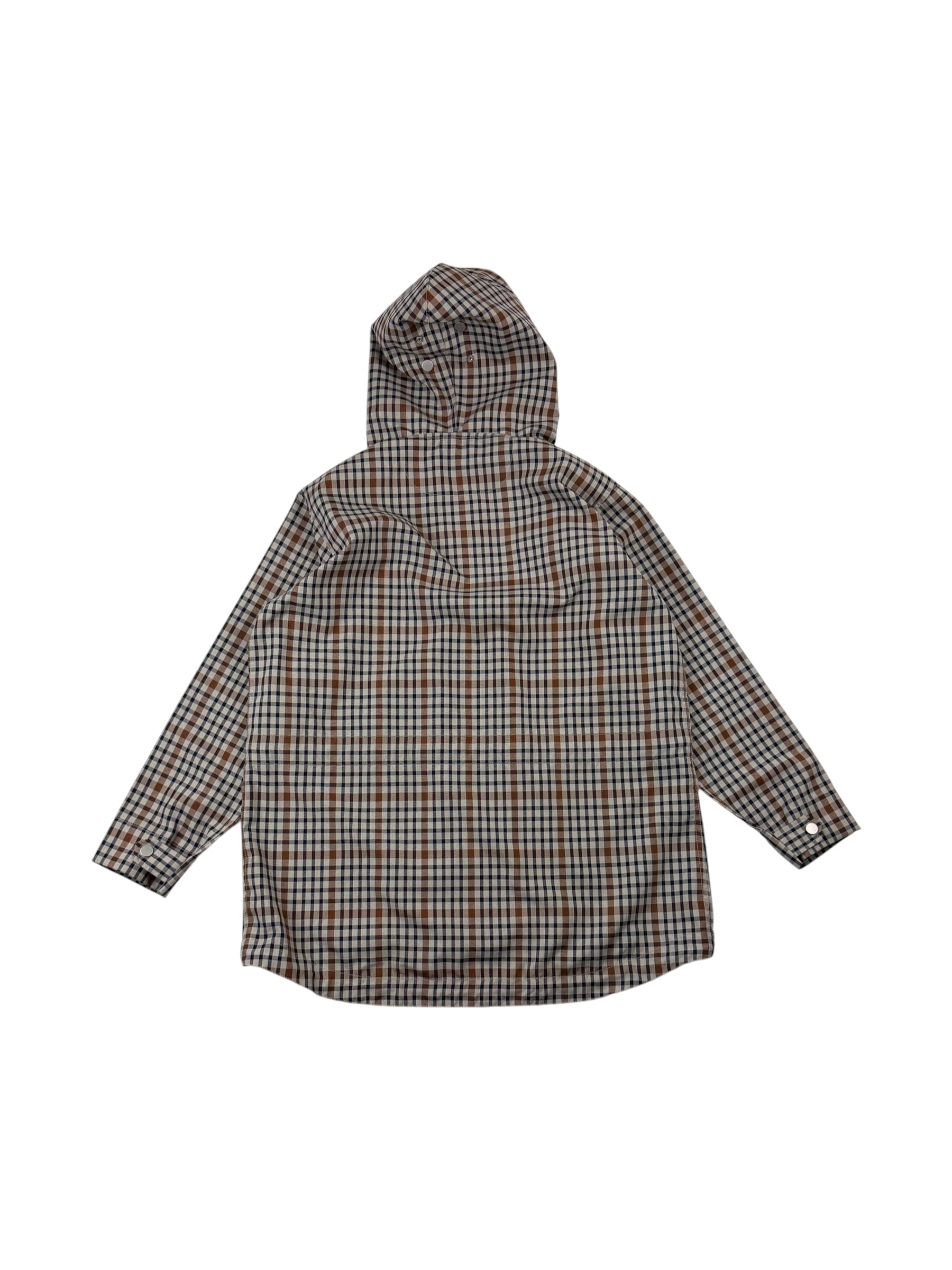 Nigel Cabourn Mainline Stone Check Zip Smock