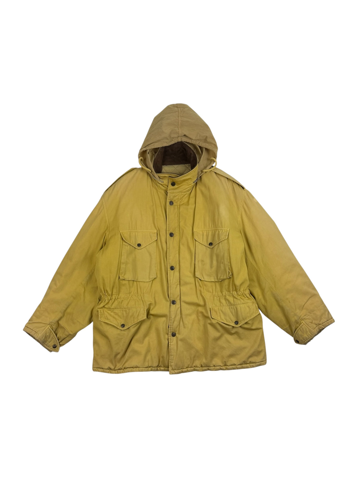 Boneville 80s Quilted Lined Reversible Long Field Jacket