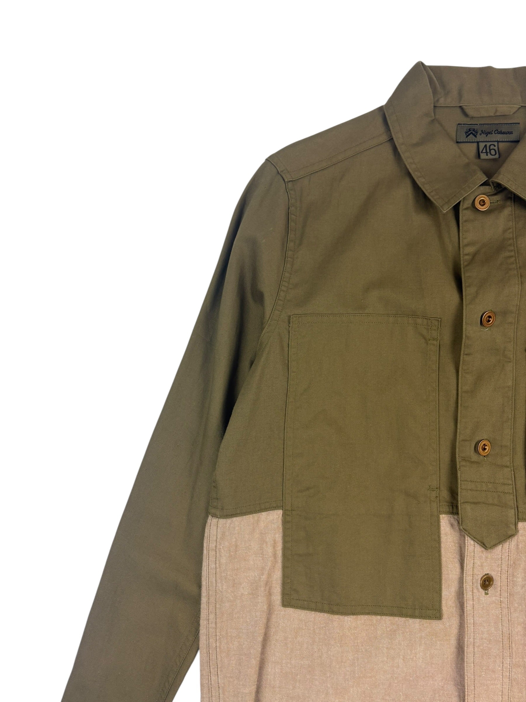 Nigel Cabourn Mainline Utility Two Tone Overshirt