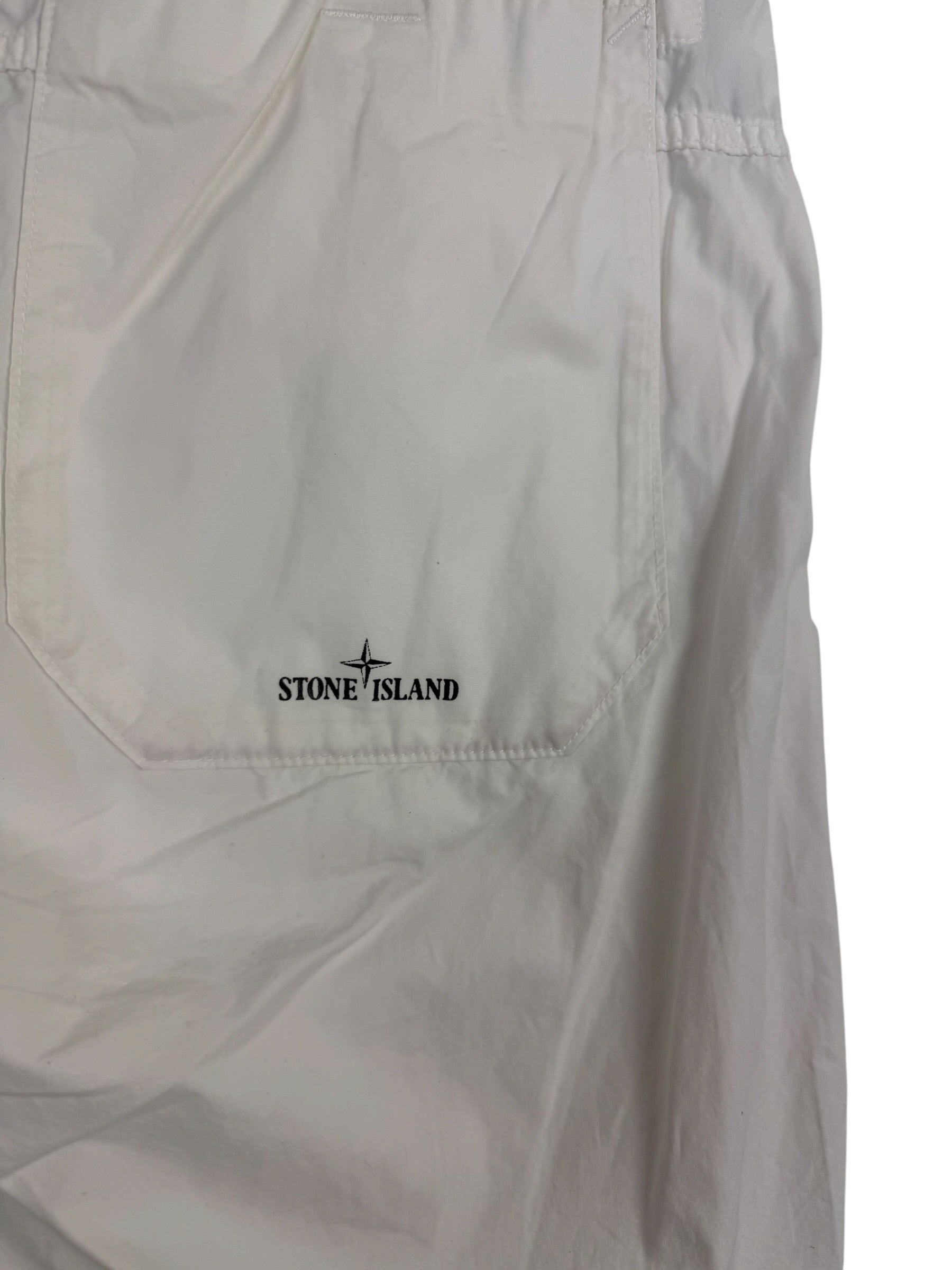 Stone Island SS00 White Shorts