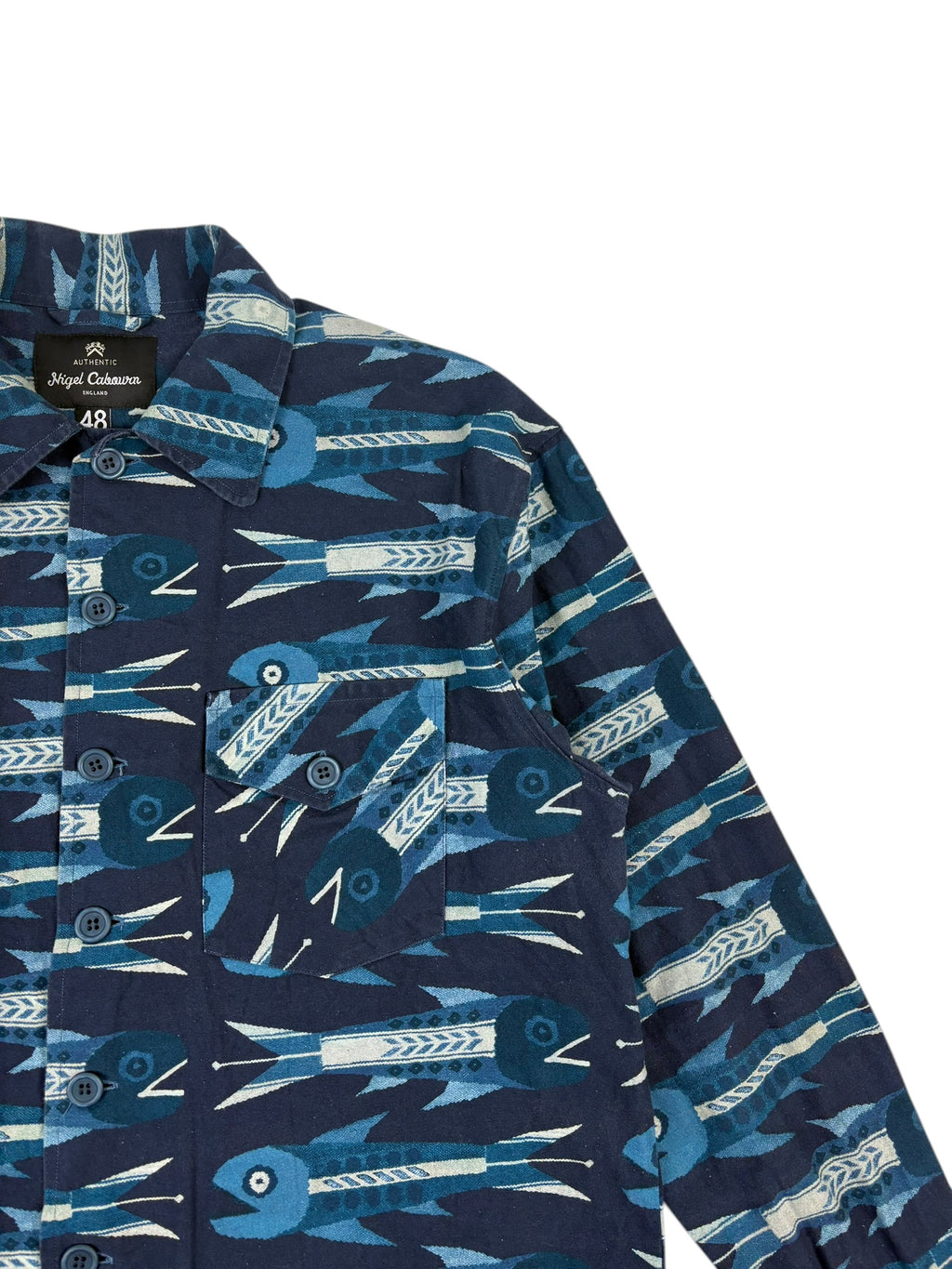 Nigel Cabourn Authentic Multi Fish Over Shirt