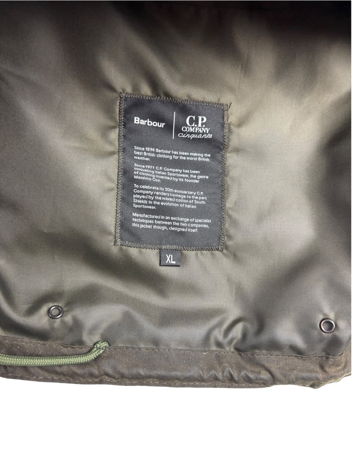 Barbour x C.P. Company Creel Waxed Goggle Jacket