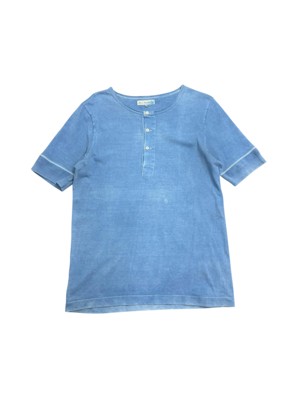 Merz b Schwanen Short Sleeve Henley Shirt