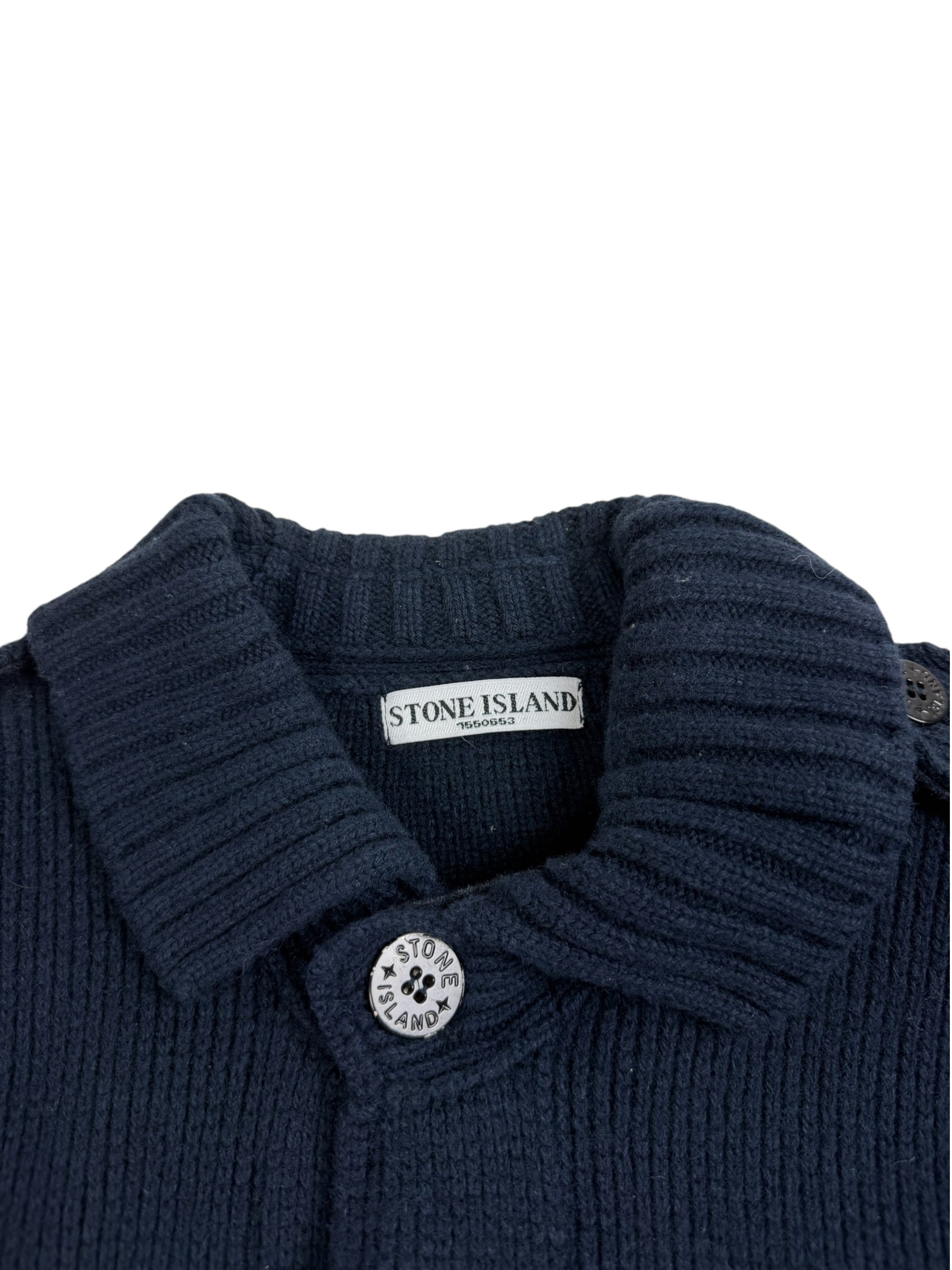 Stone Island Multi-Pocket Wool Knit Field Jacket