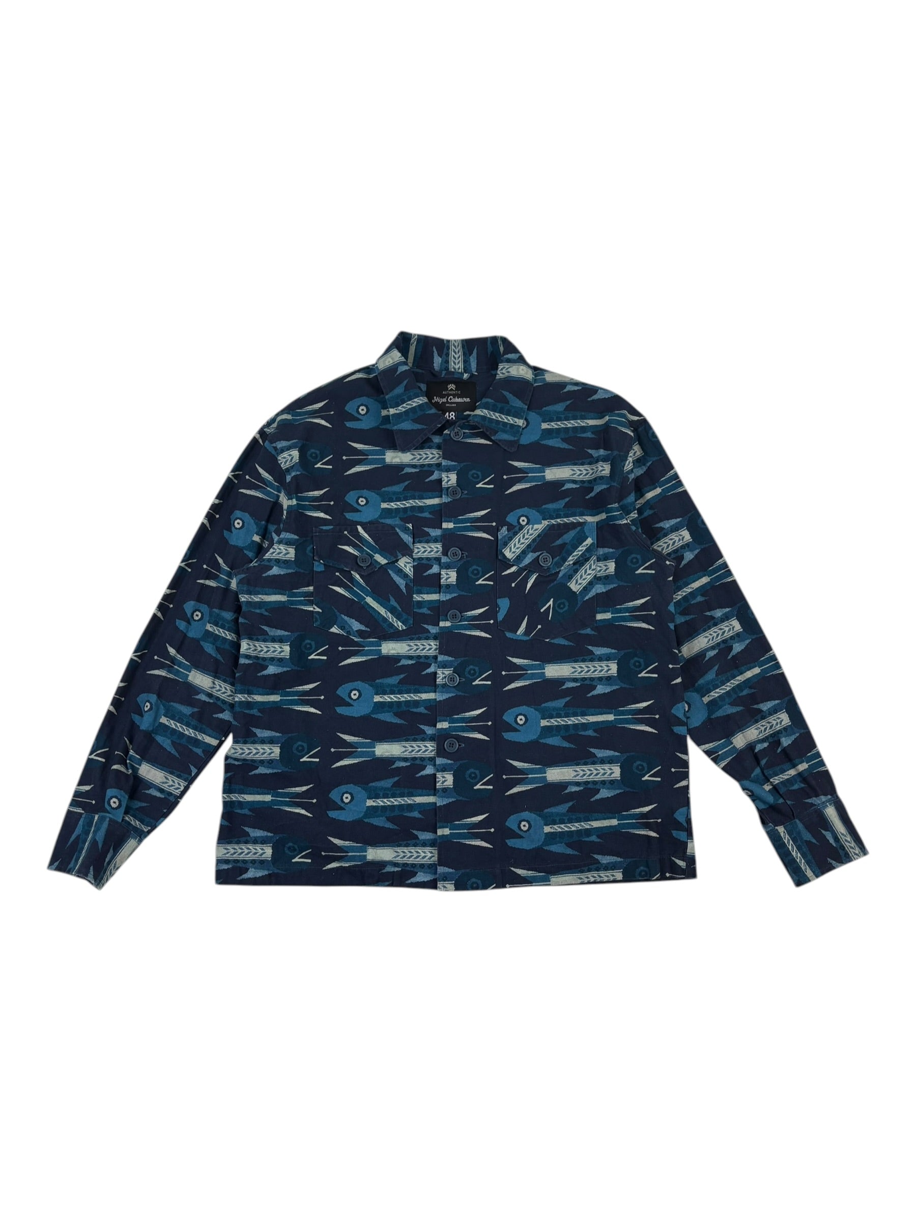 Nigel Cabourn Authentic Multi Fish Over Shirt