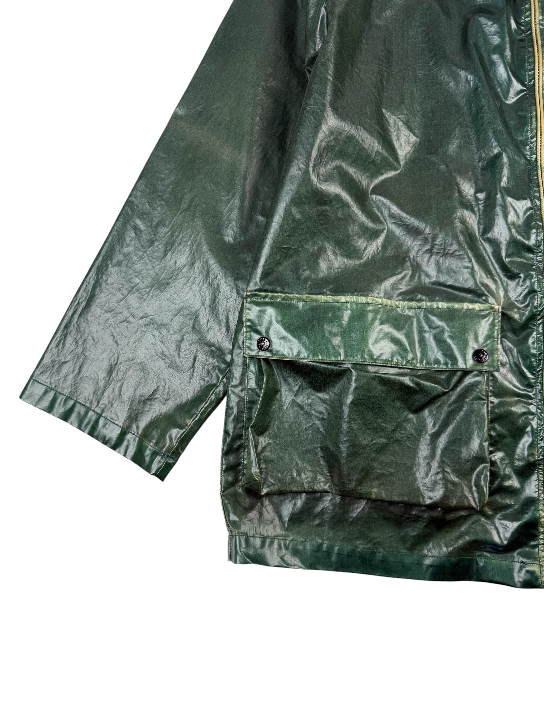 Stone Island 1990 Glazed Silk Trench Coat