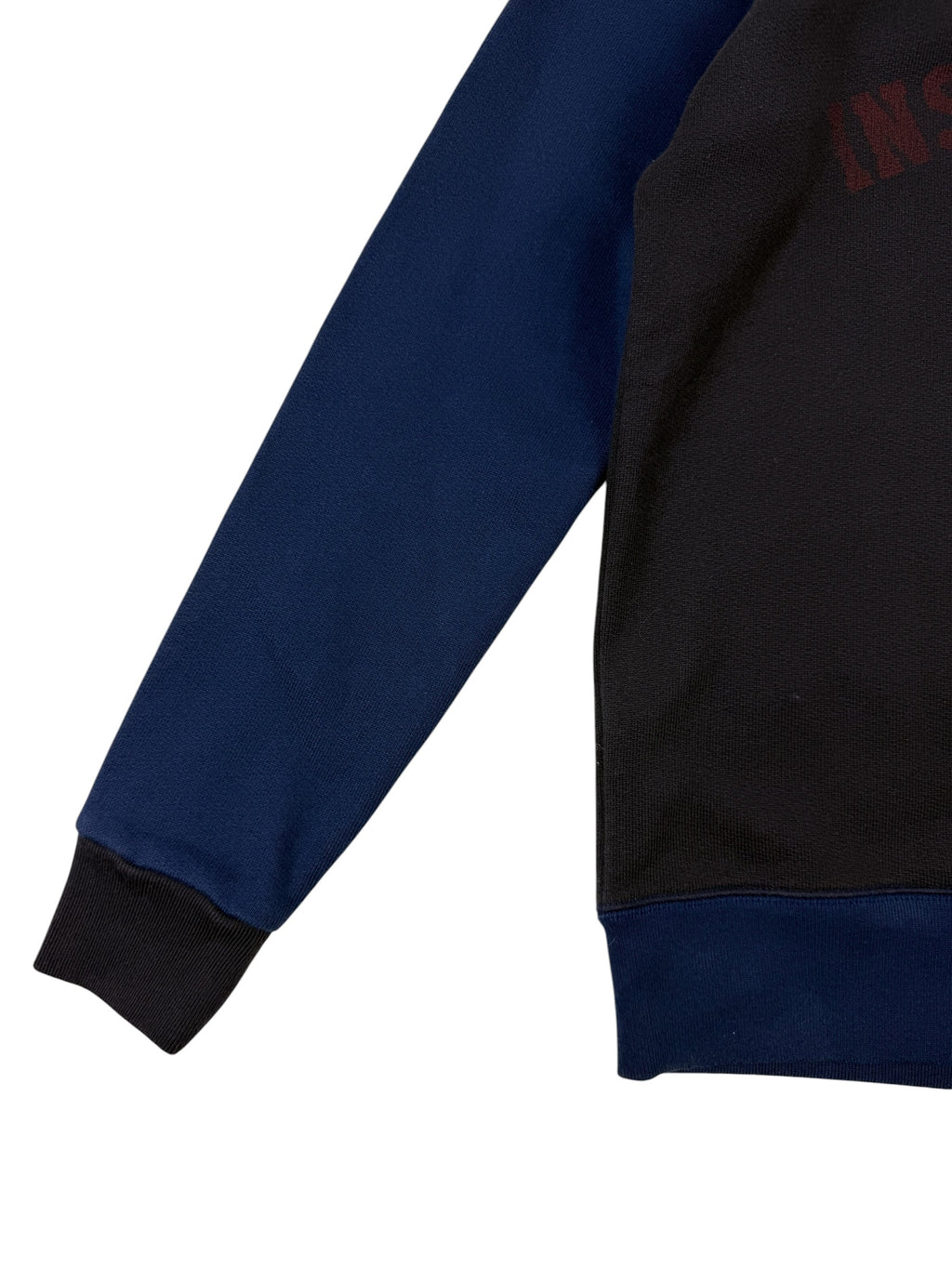 Nigel Cabourn Army Gym Printed Mélange Navy Block Sweatshirt