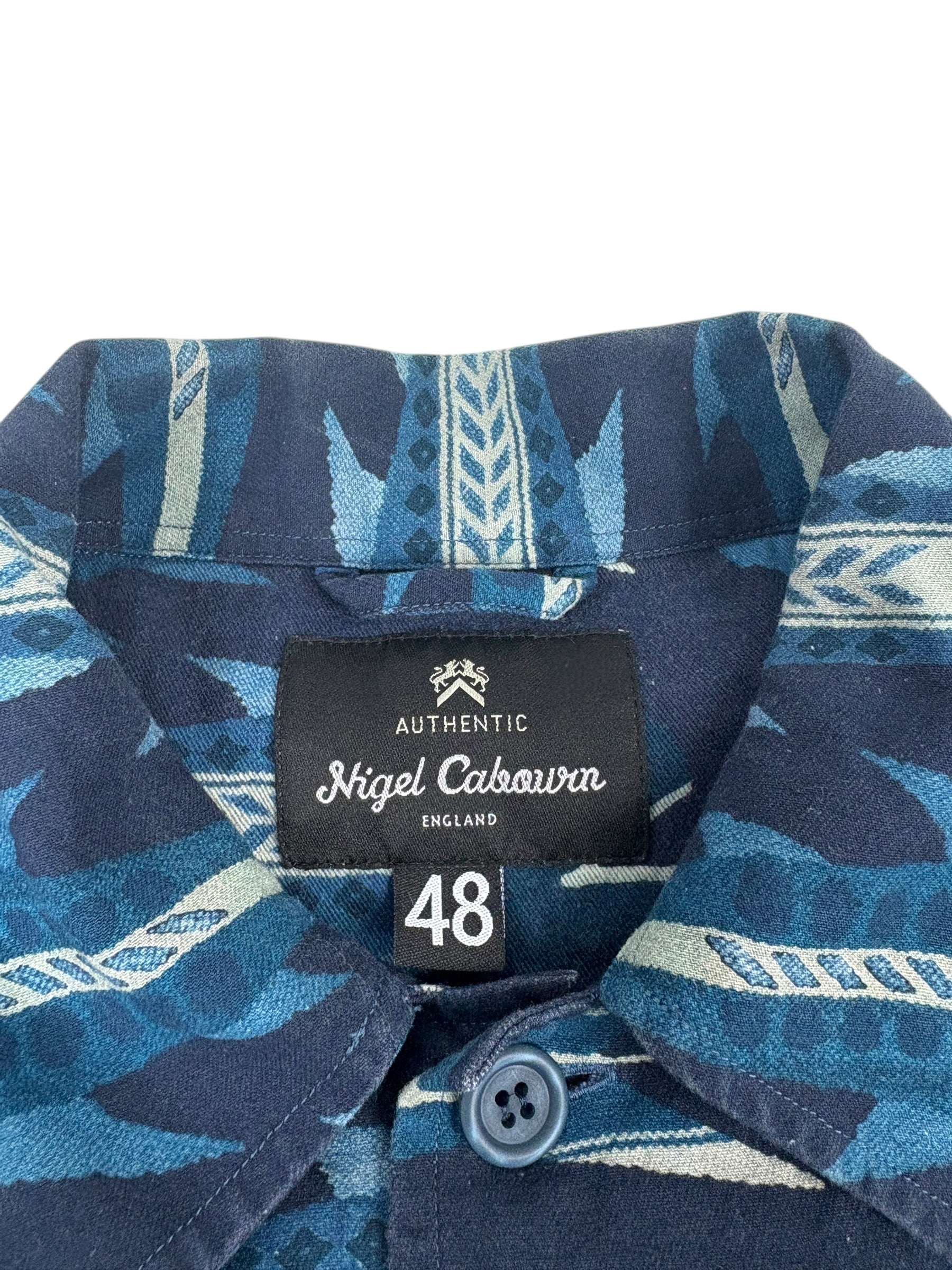 Nigel Cabourn Authentic Multi Fish Over Shirt