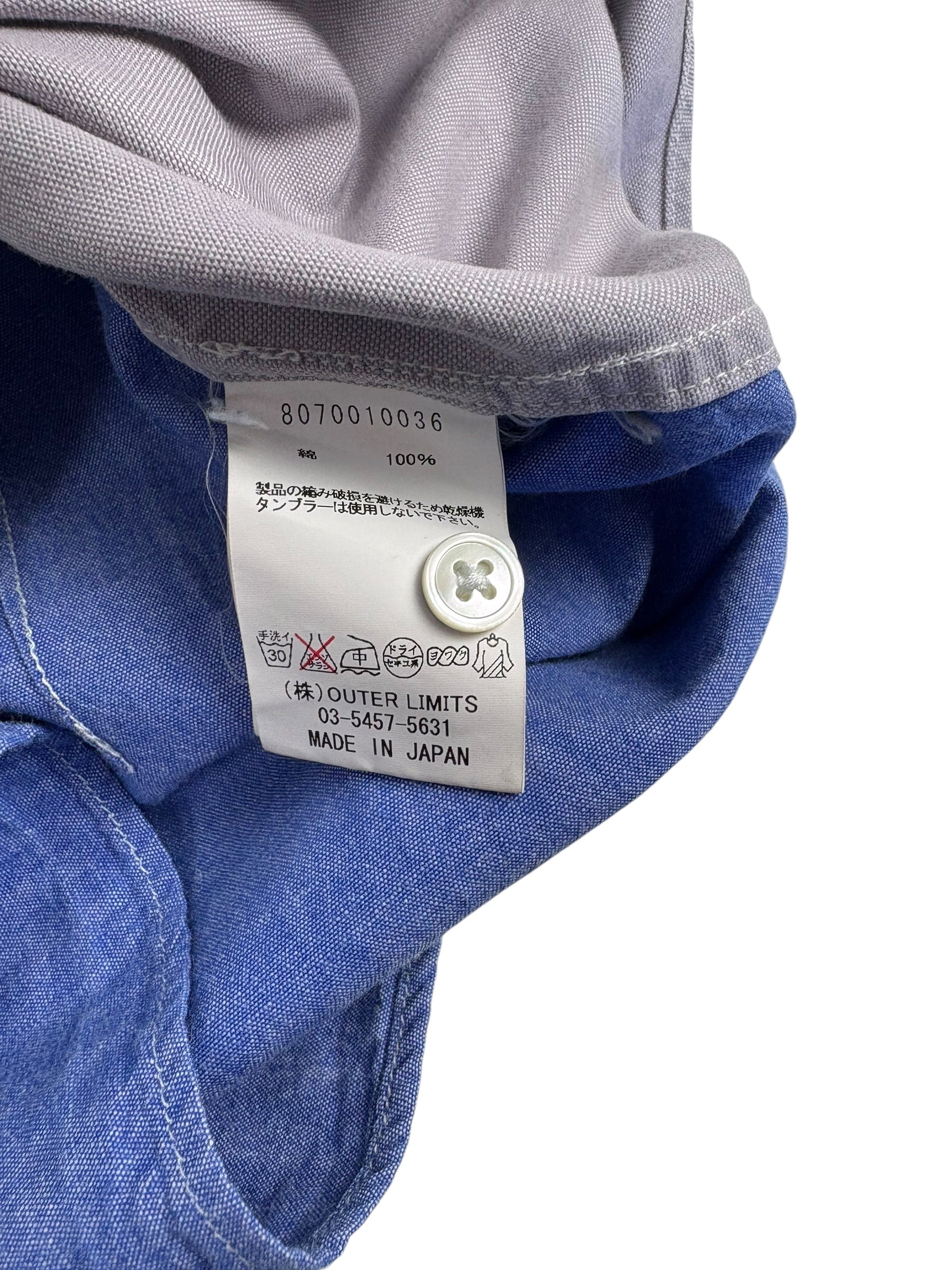 Nigel Cabourn Mainline Colour-Block British Officer Shirt
