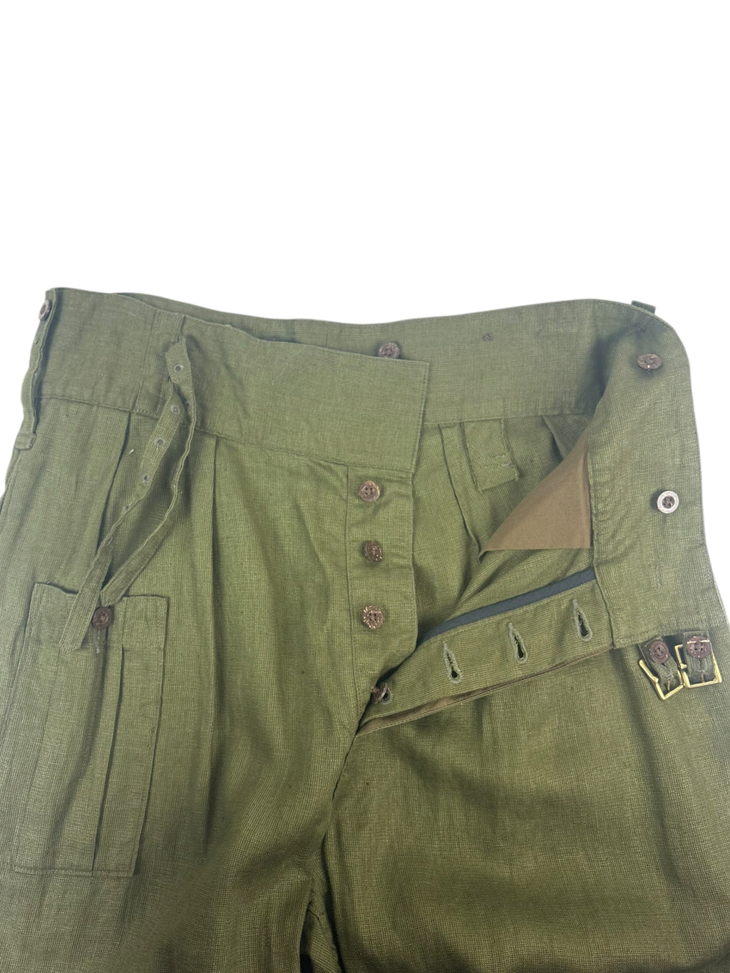 Nigel Cabourn Mainline Field Linen Basket Pant