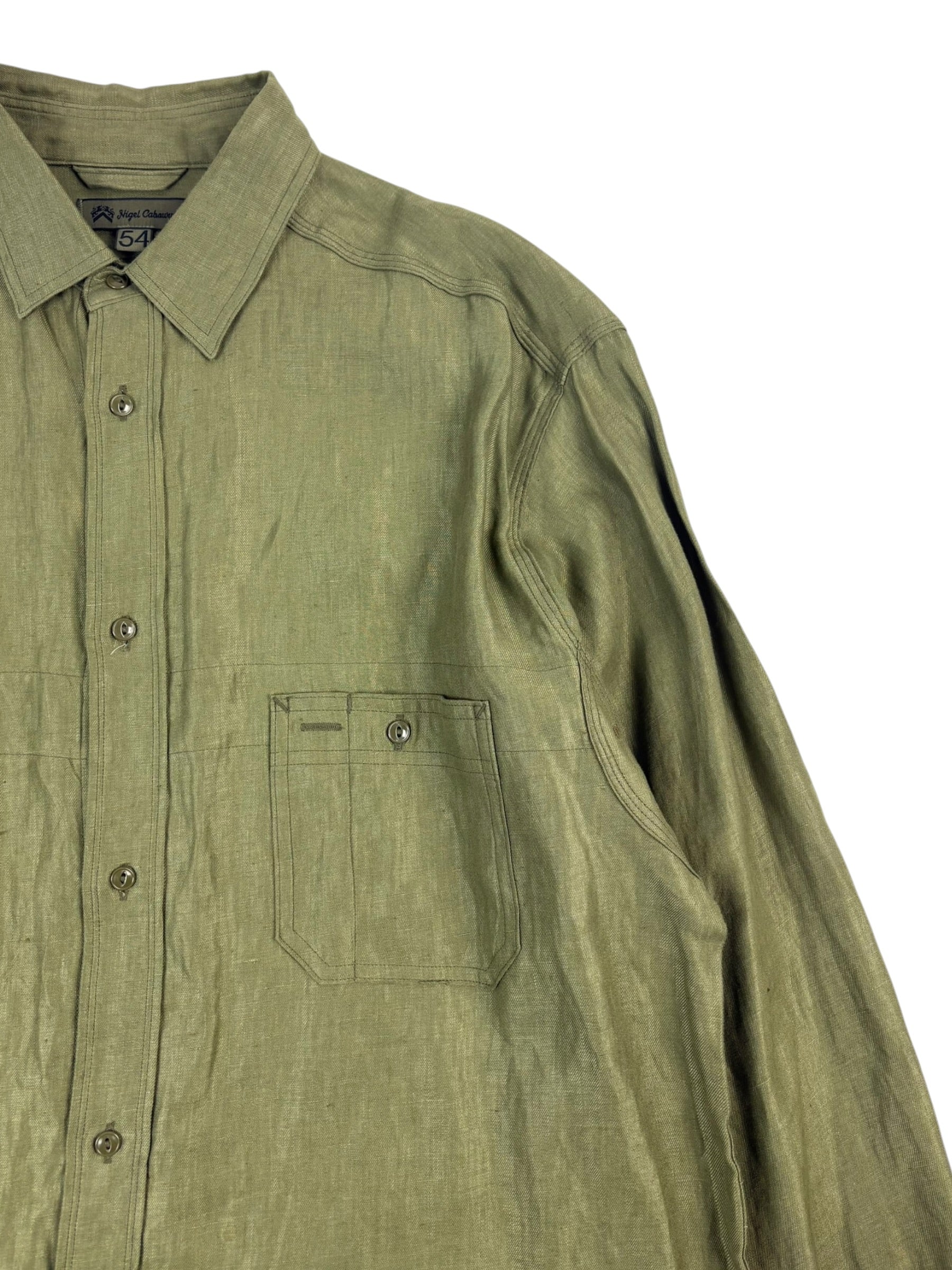Nigel Cabourn Mainline Linen Military Shirt