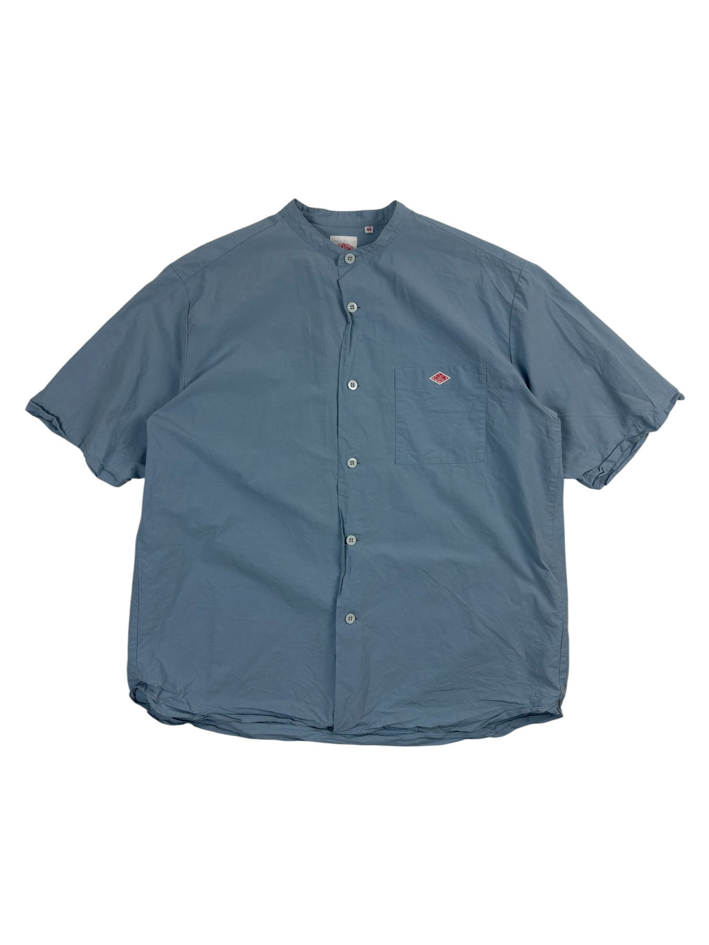 Danton Broadcloth Band Collar Shirt