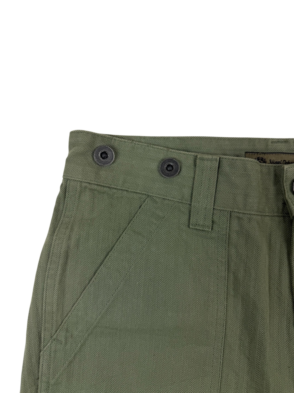 Nigel Cabourn Mainline Herringbone Utility Shorts