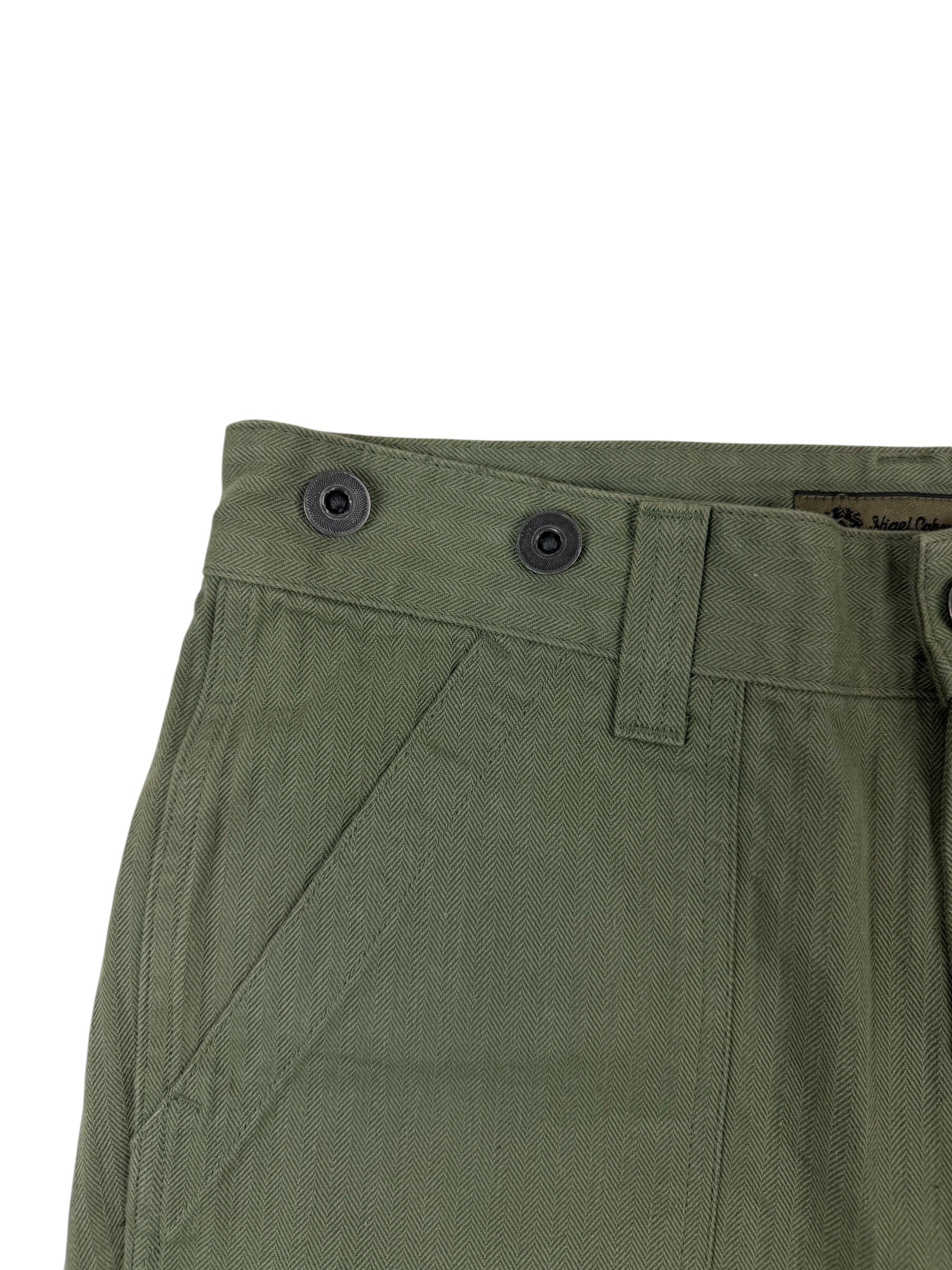 Nigel Cabourn Mainline Herringbone Utility Shorts