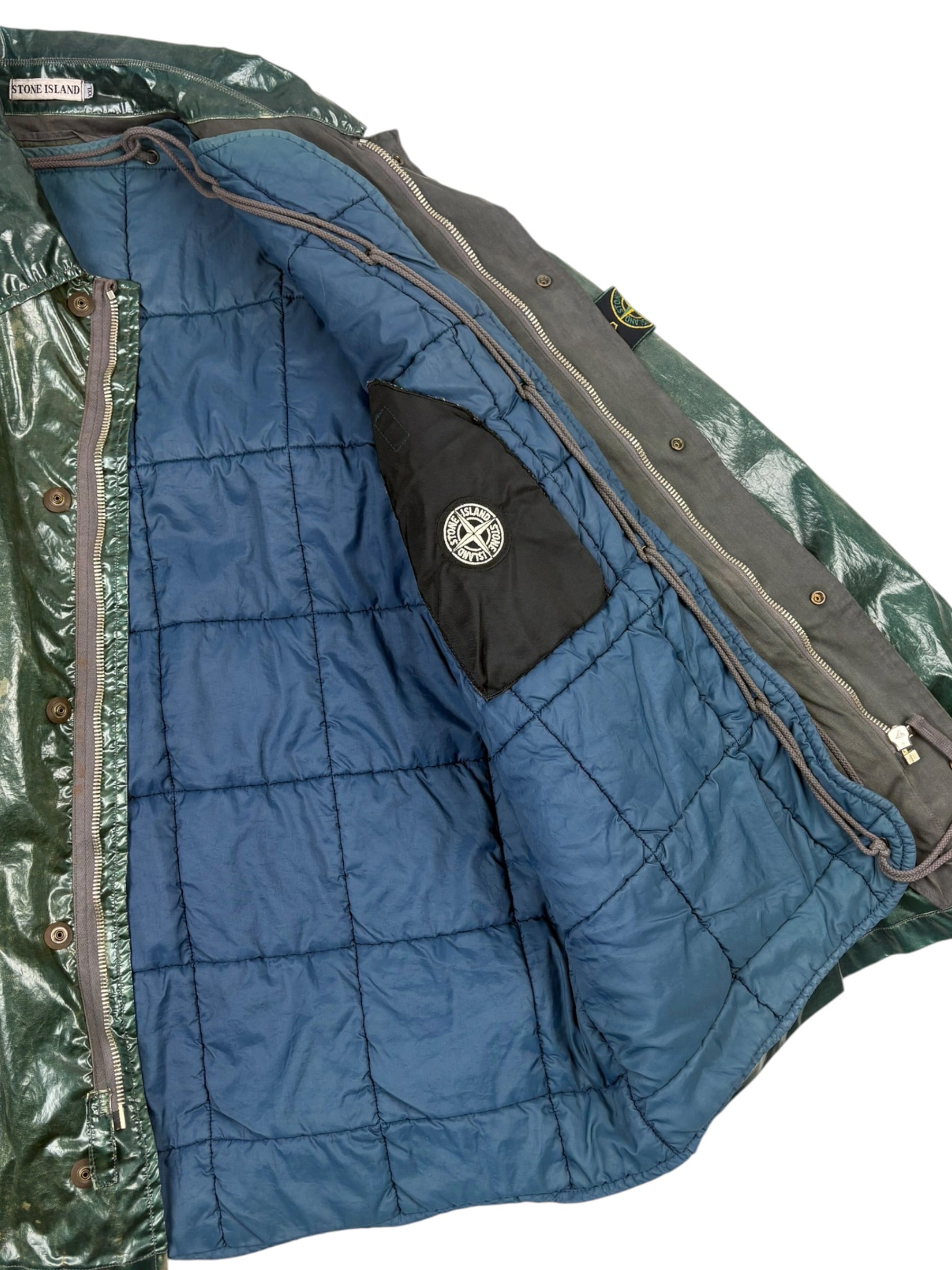 Stone Island AW92 Glazed Silk / Toffee Wrapper Jacket