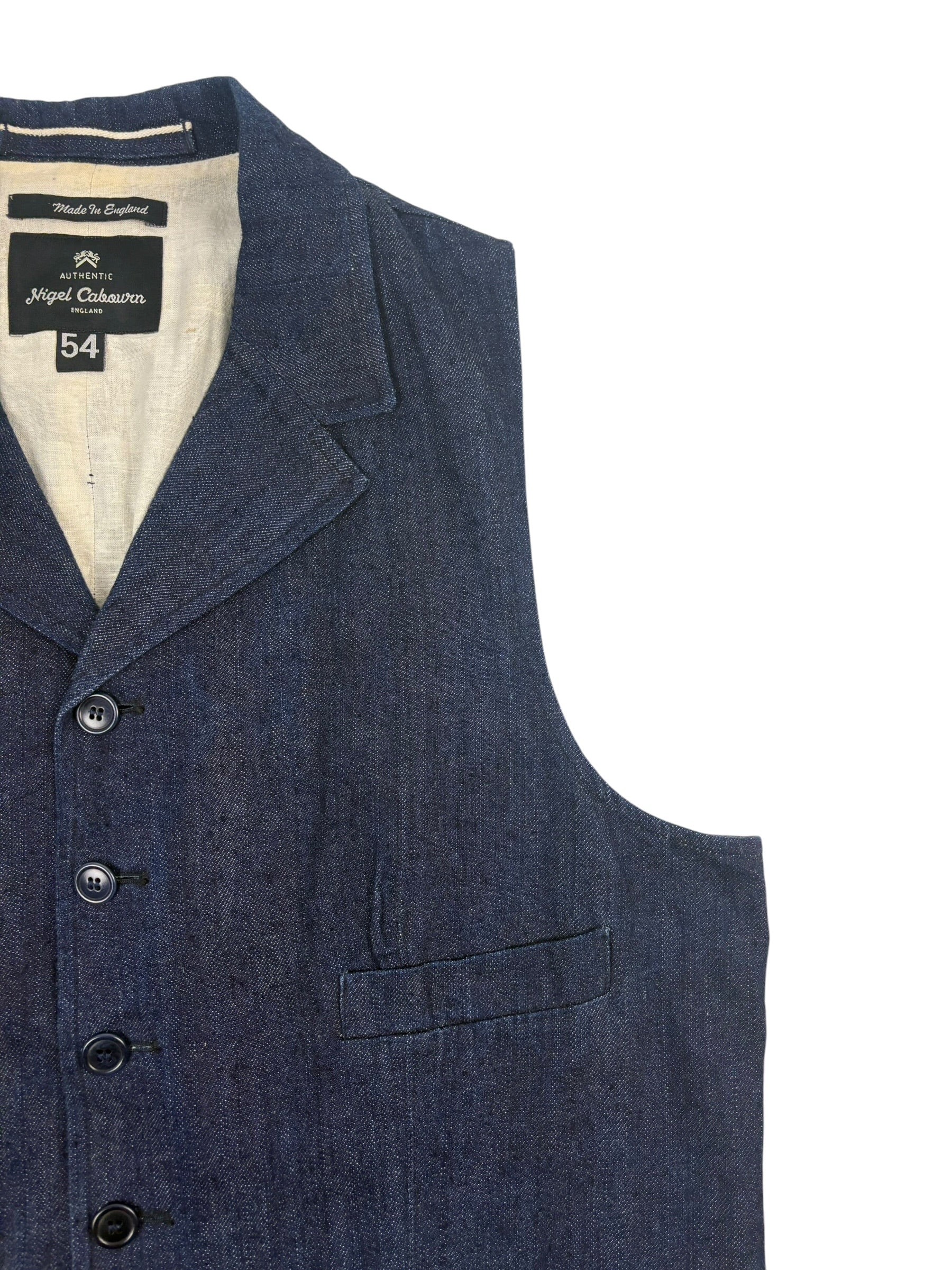 Nigel Cabourn Authentic Denim Mallory Vest