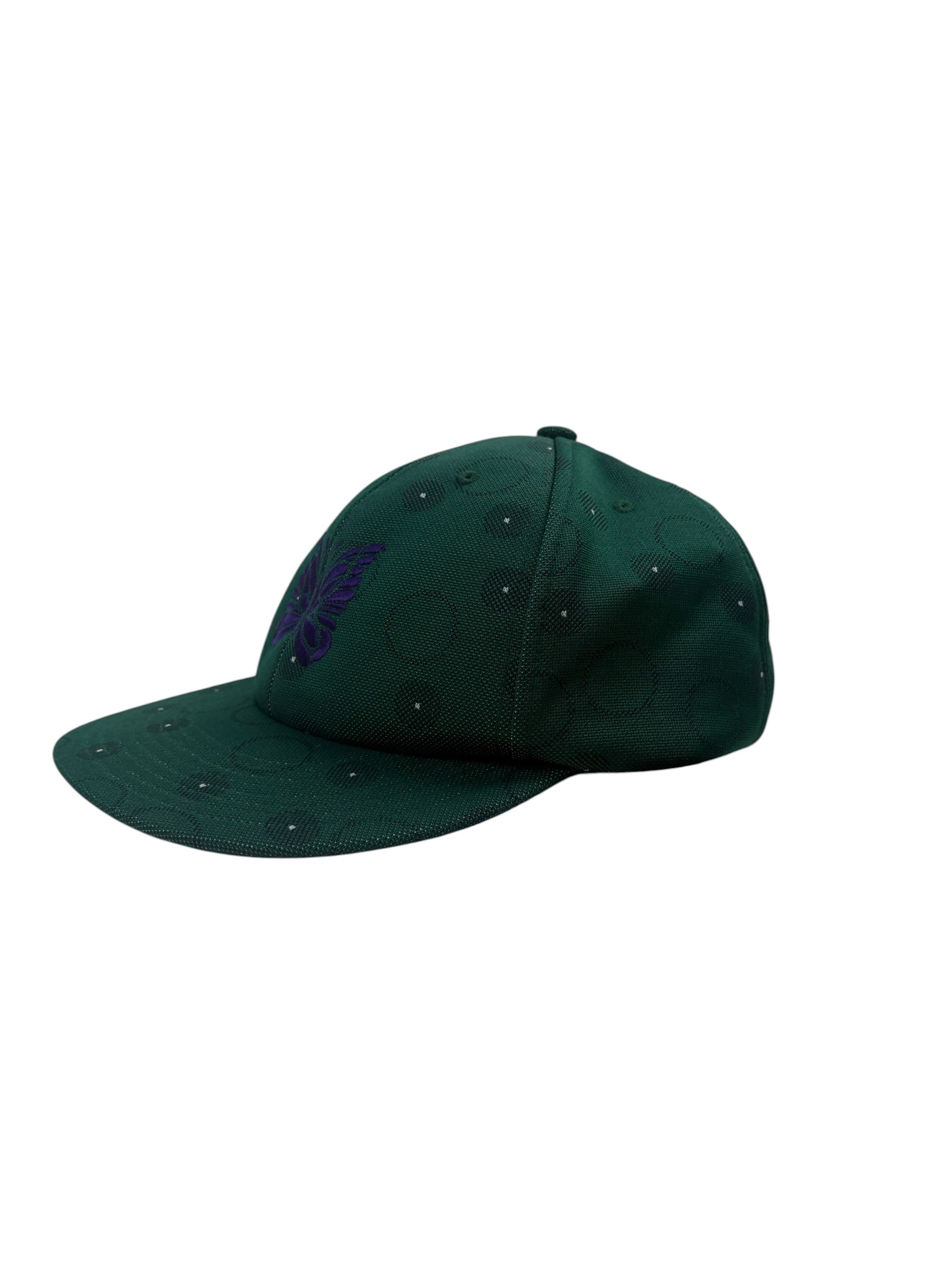 Needles Green Poly Jacquard Baseball Cap
