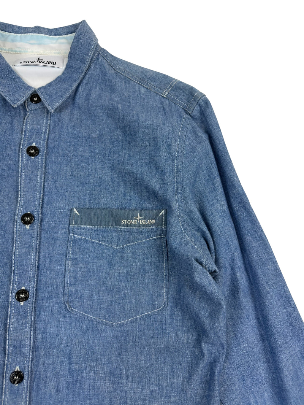 Stone Island SS15 Chambray Pocket Shirt