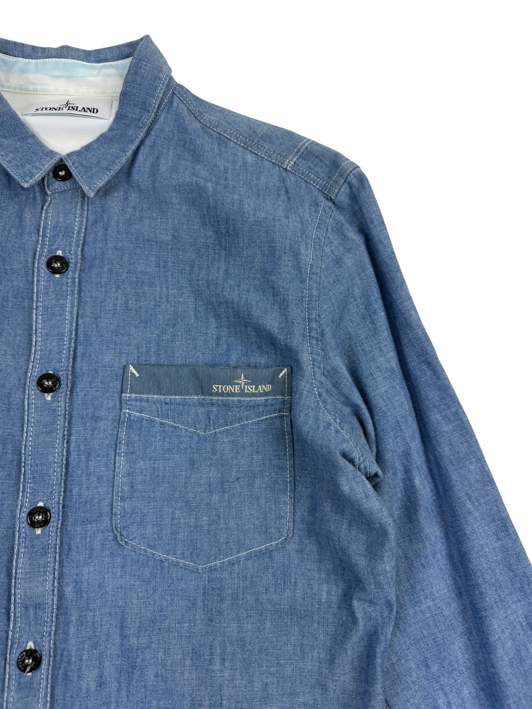 Stone Island SS15 Chambray Pocket Shirt