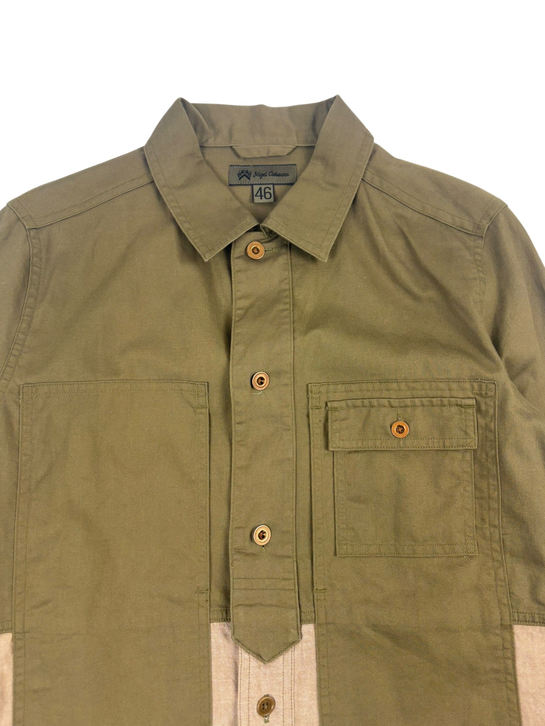 Nigel Cabourn Mainline Utility Two Tone Overshirt