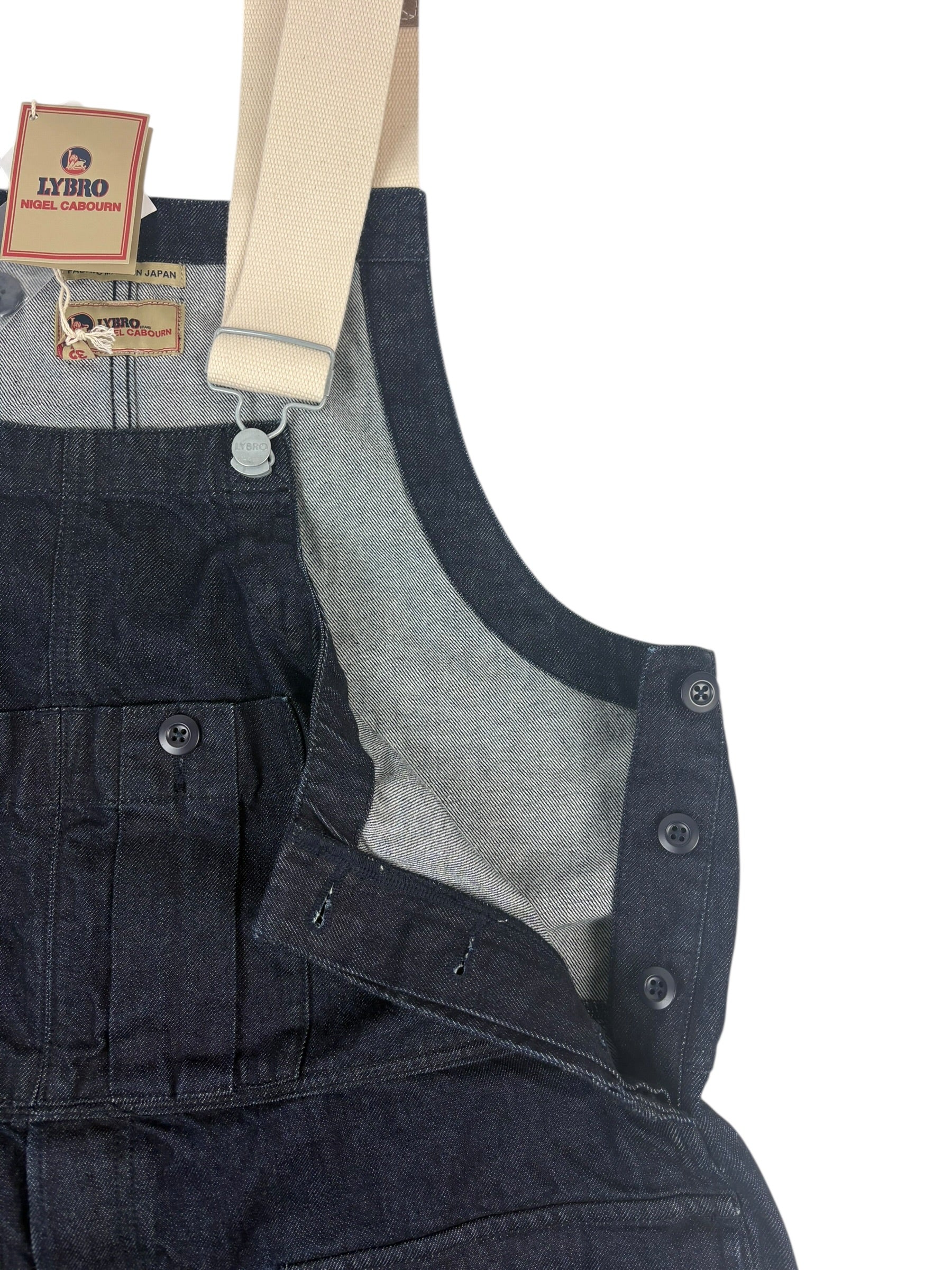 Nigel Cabourn Lybro Railway Indigo Denim Dungarees – RE:BOURN