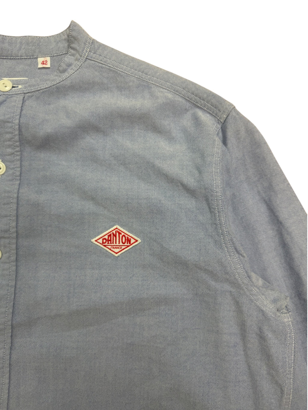Danton Band Collar Oxford Shirt
