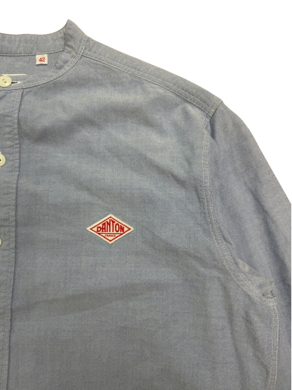 Danton Band Collar Oxford Shirt