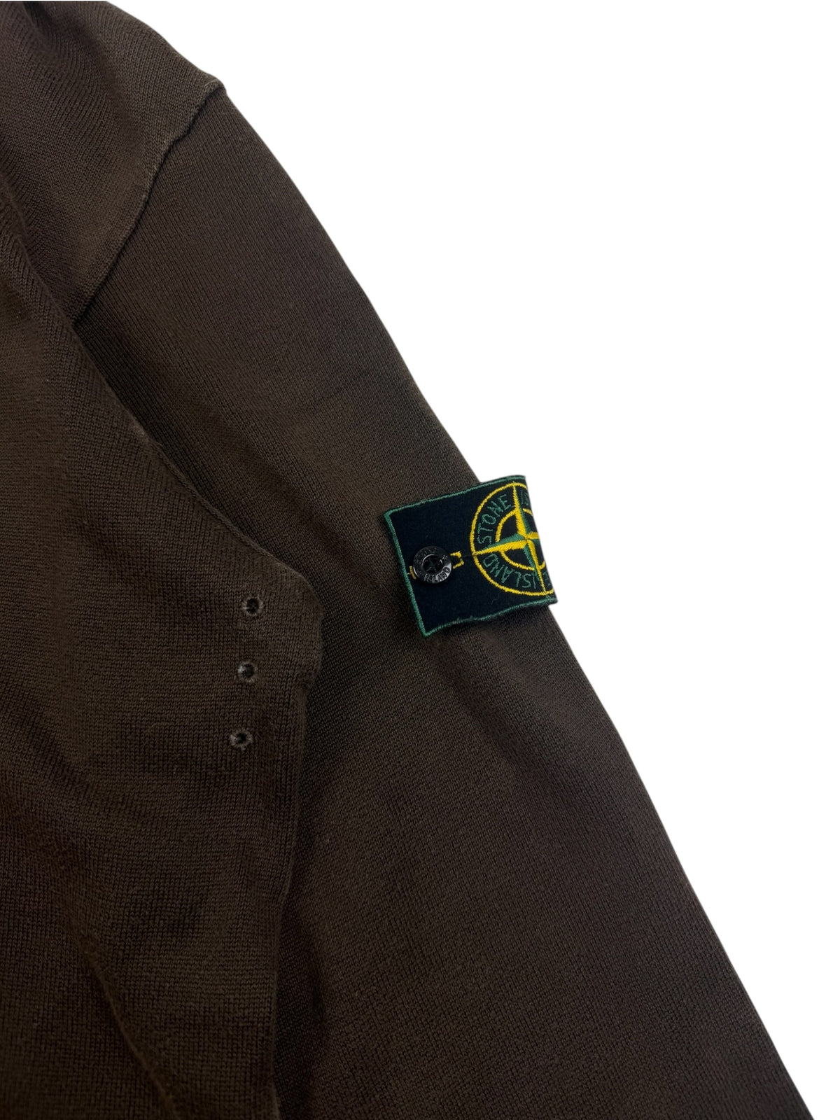 Stone Island 90s Button Mock Neck Sweatshirt