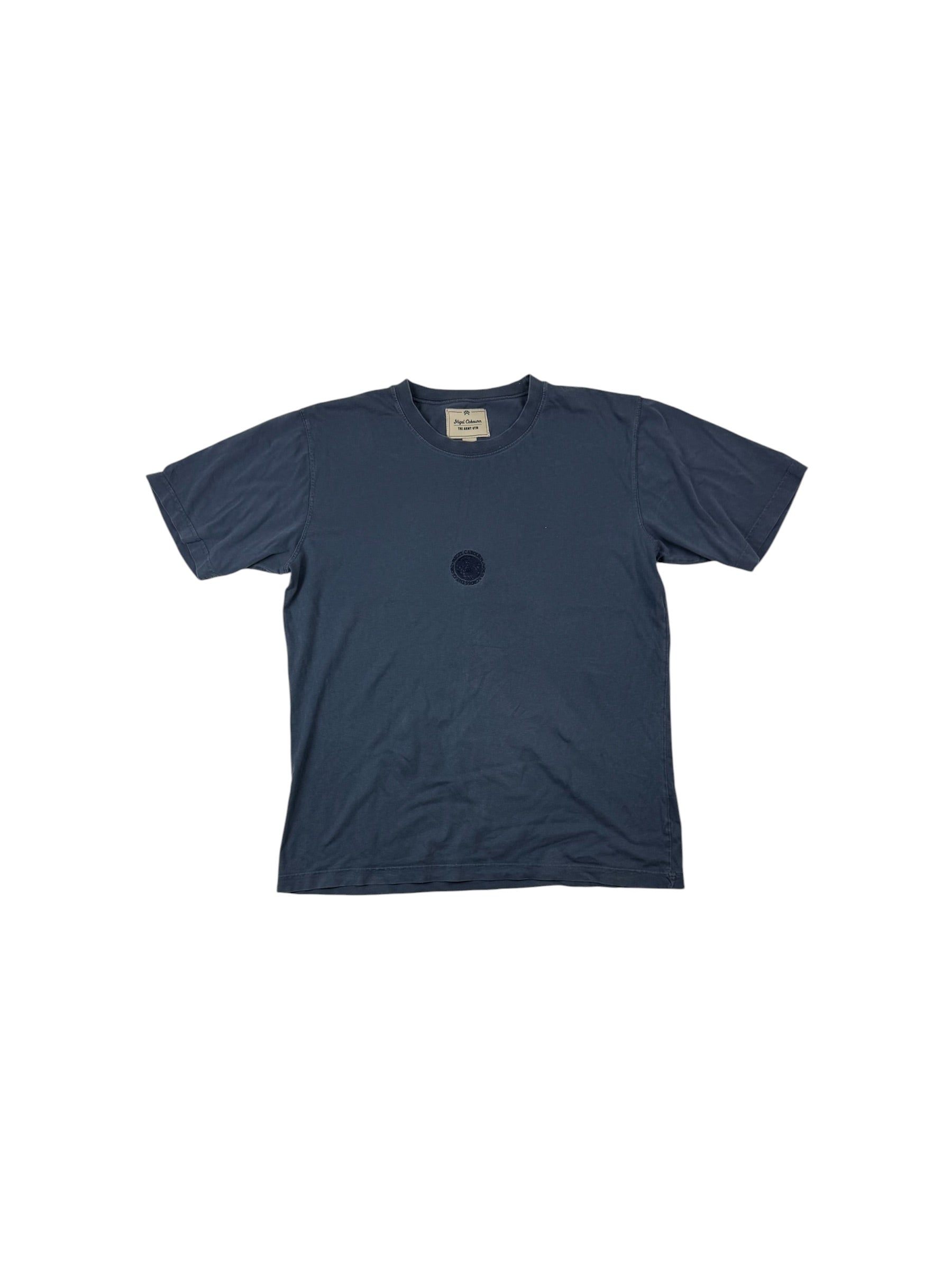 Nigel Cabourn Army Gym Embroidered Globe T-Shirt