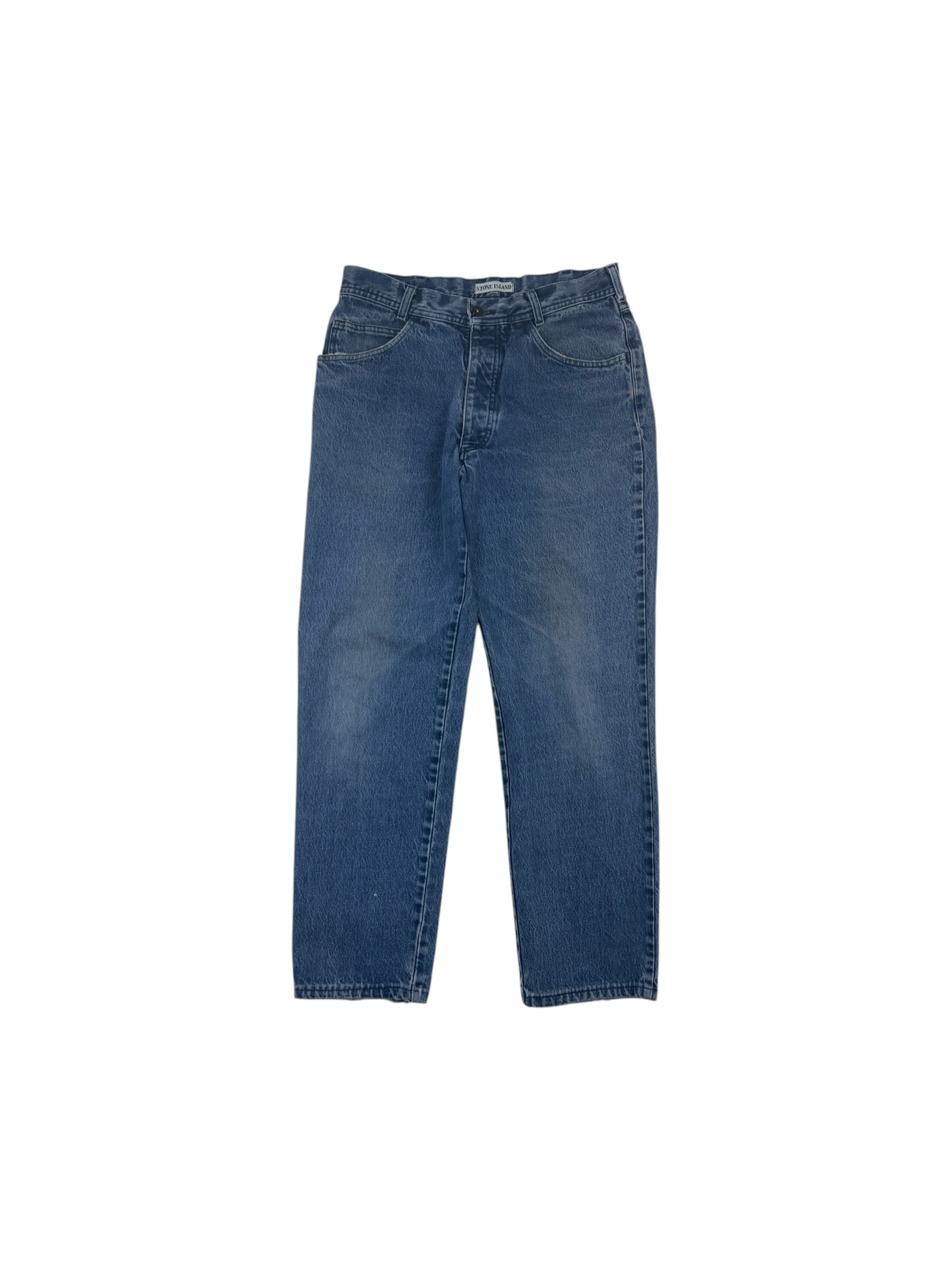 Stone Island 90s Stonewash Patch Jeans