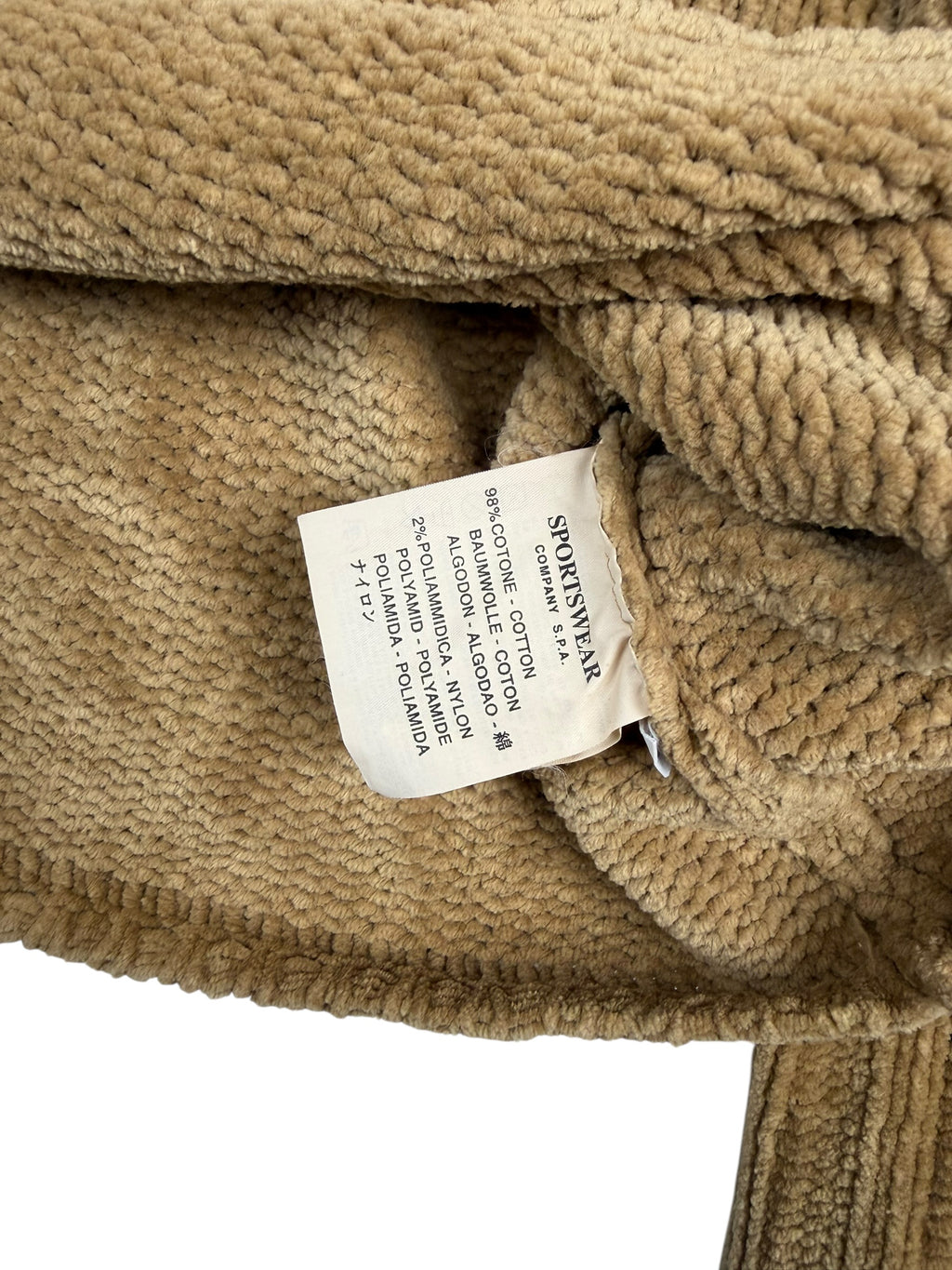 Stone Island AW98 Chenille Button Knit