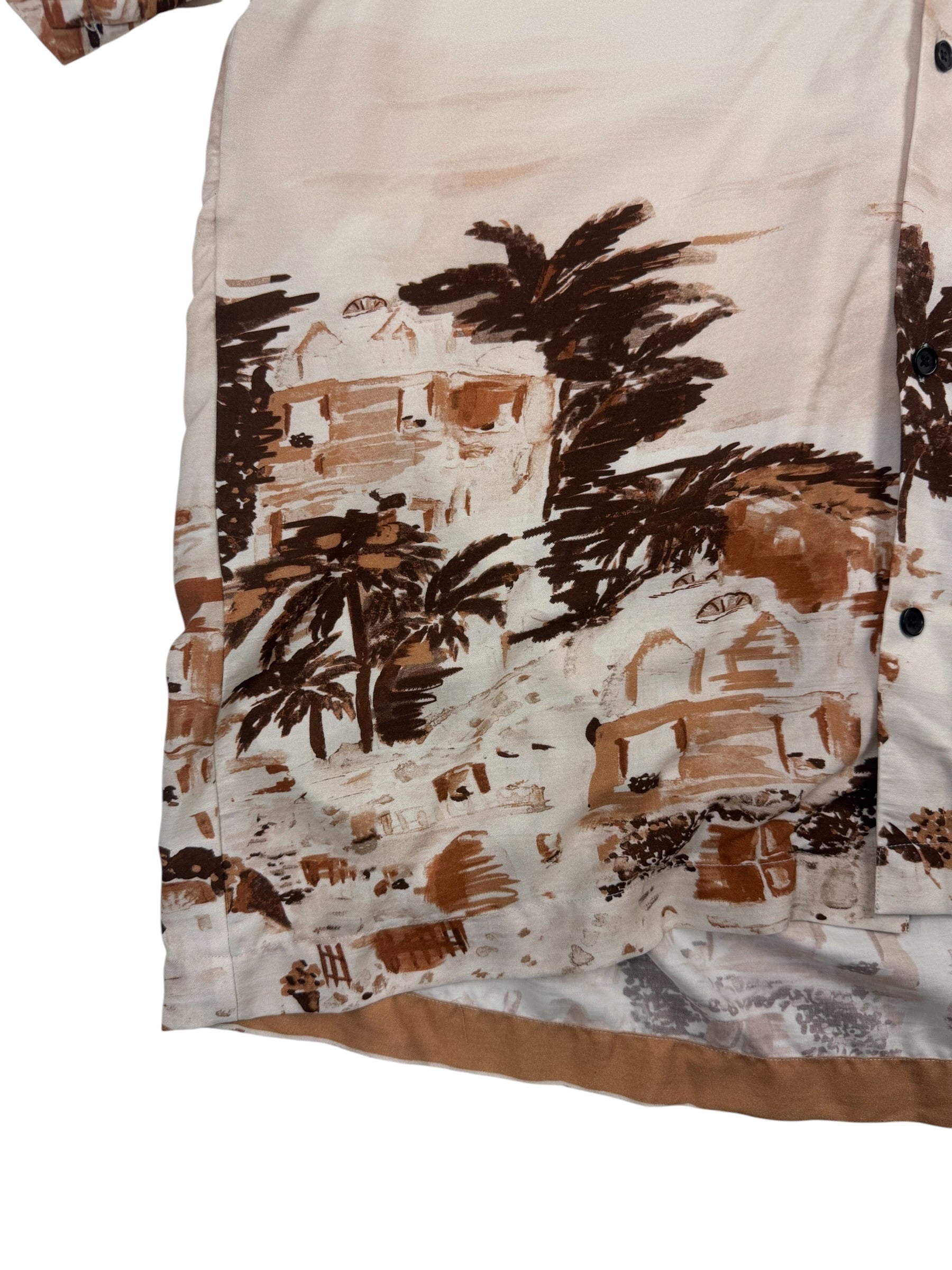 Les Deux Coastal AOP SS Terracotta Shirt