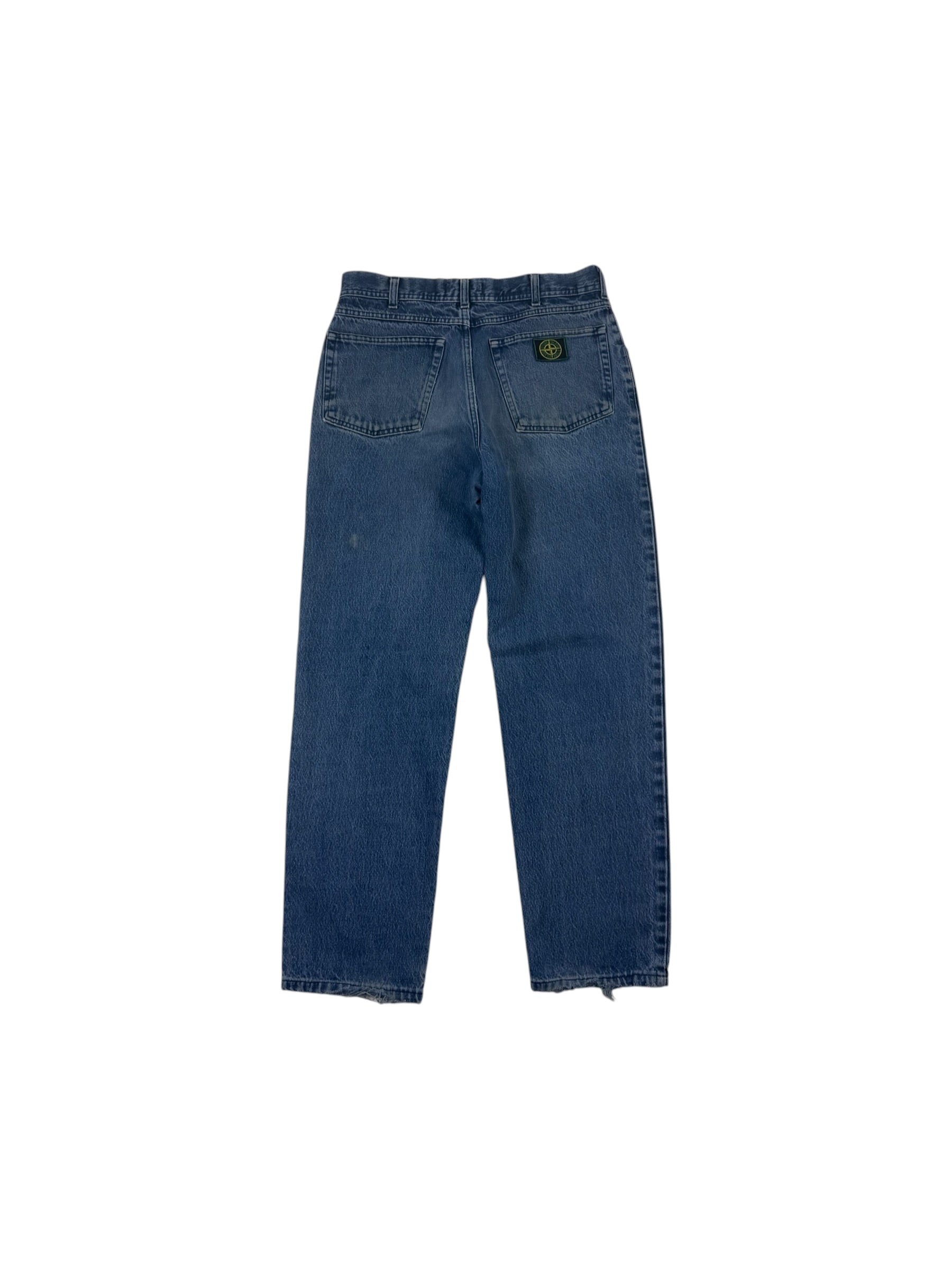 Stone Island 90s Stonewash Patch Jeans