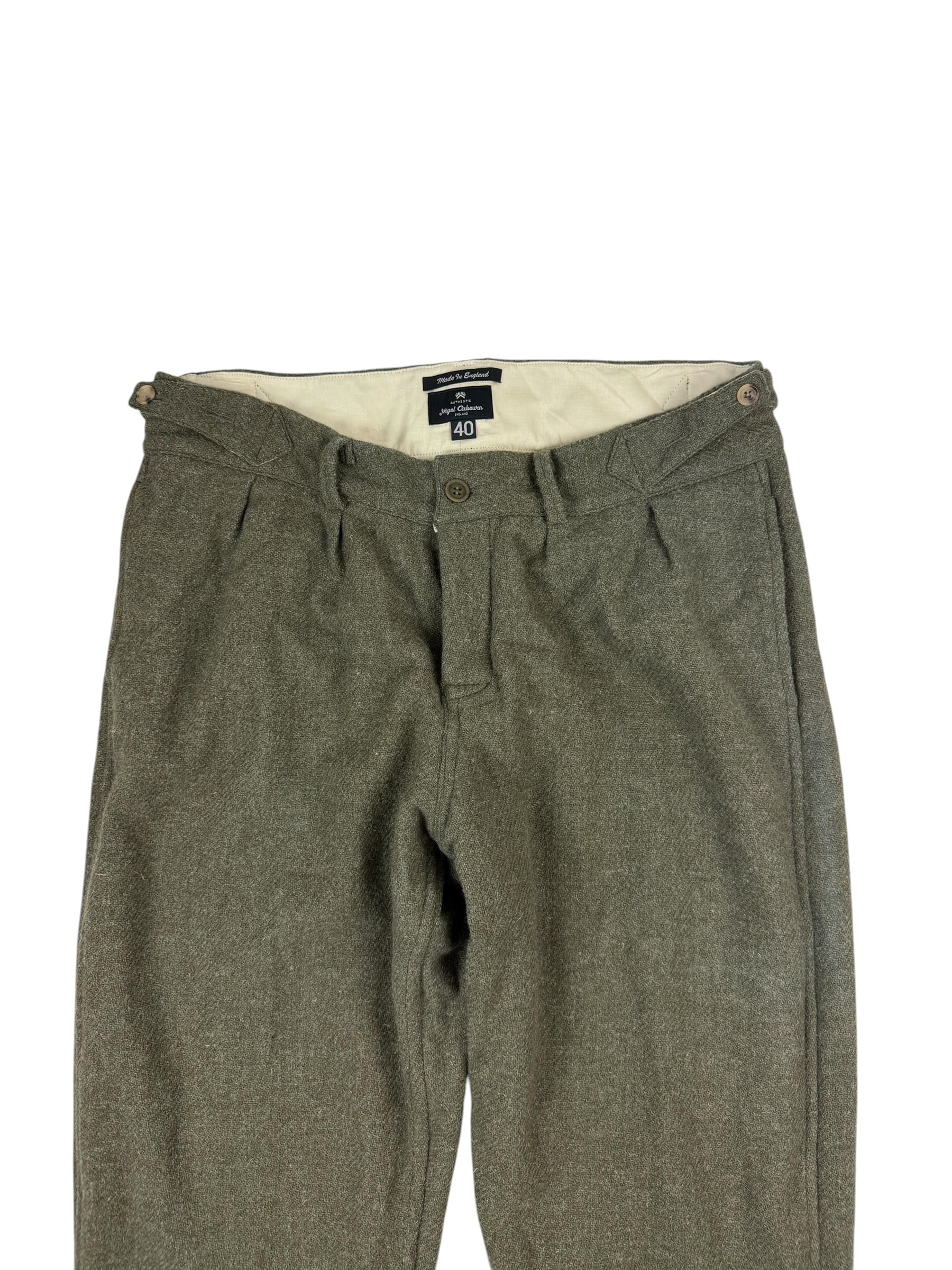 Nigel Cabourn Authentic Harris Tweed Wool Trousers