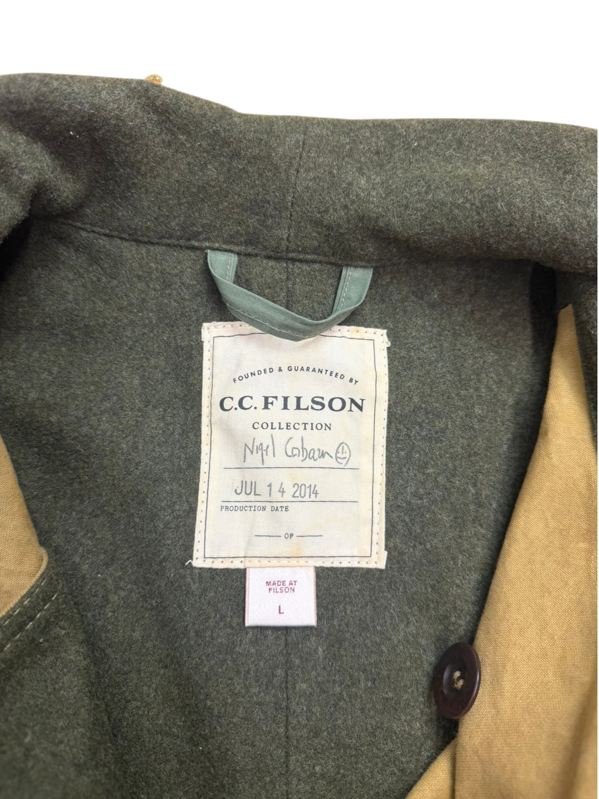 Nigel Cabourn x C.C. Filson Clip Coat