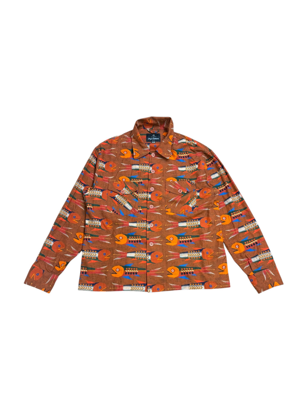 Nigel Cabourn Authentic Aztec Print Overshirt Jacket