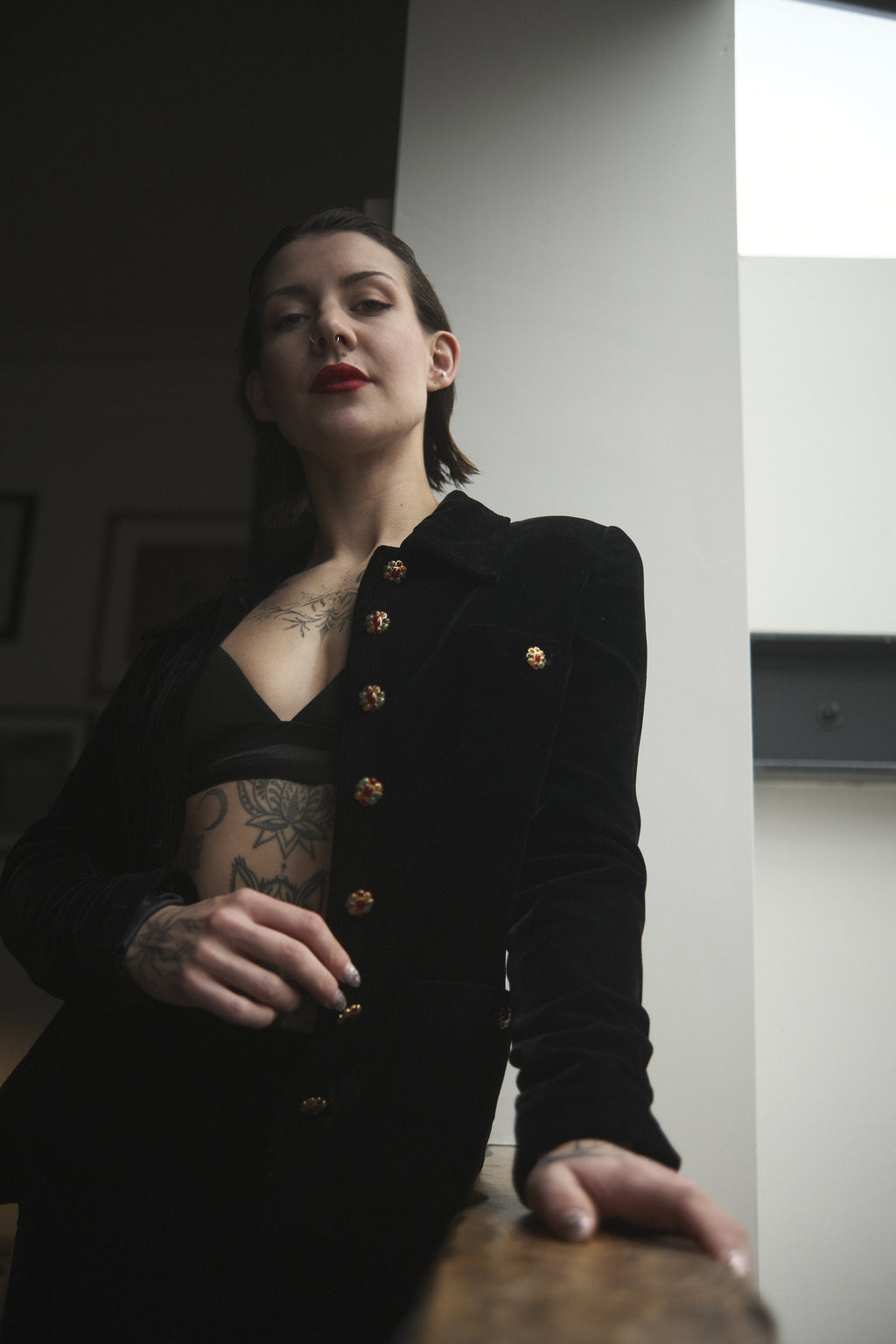 Chanel Spring / 1998 Velvet Skirt