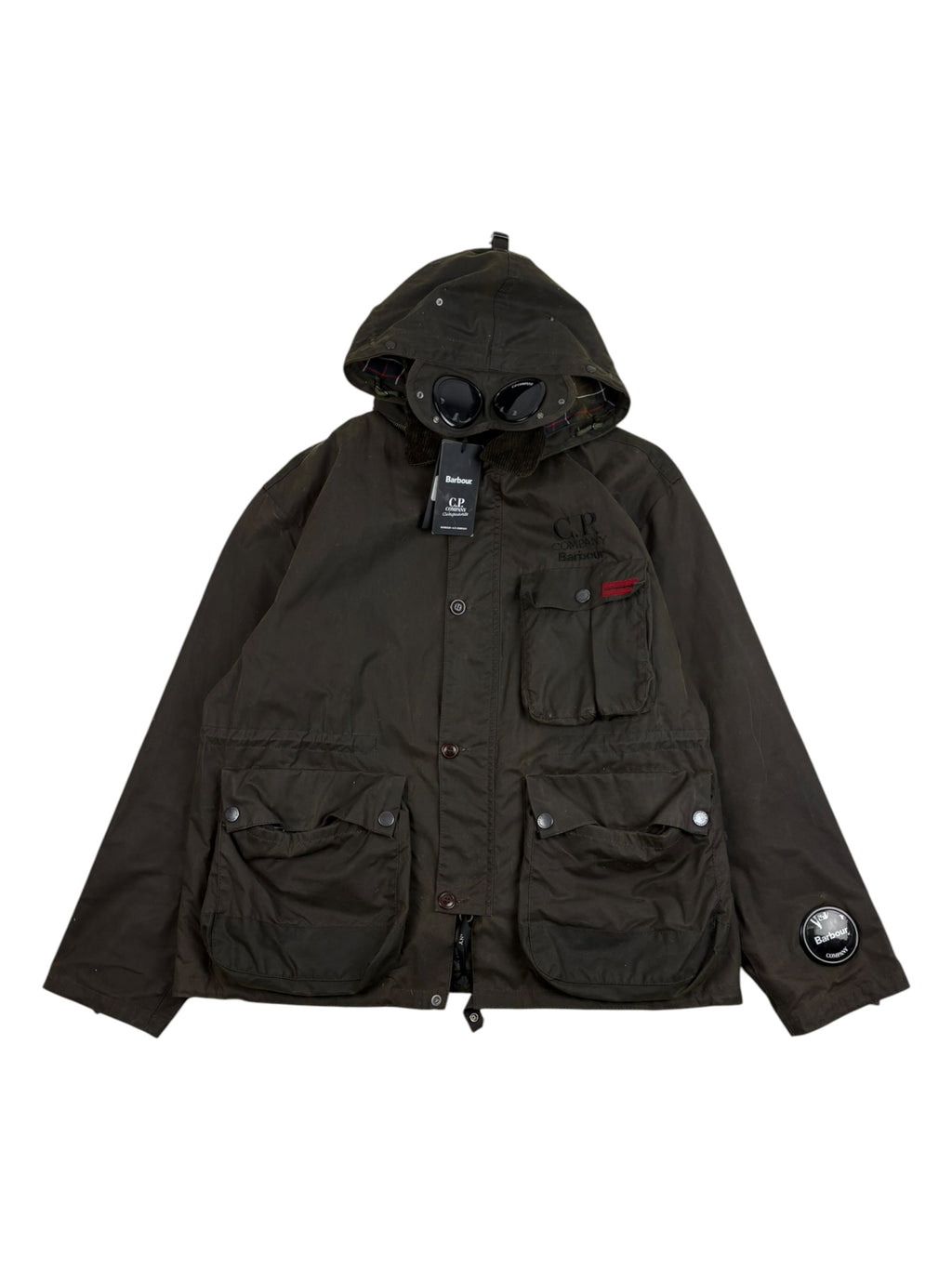 Barbour x C.P. Company Creel Waxed Goggle Jacket