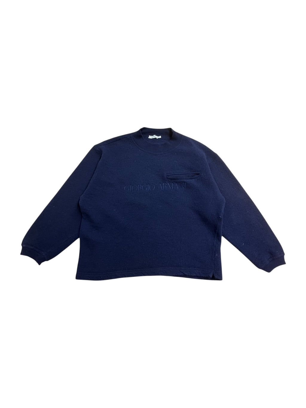 Giorgio Armani 90s Wool Pocket Sweater