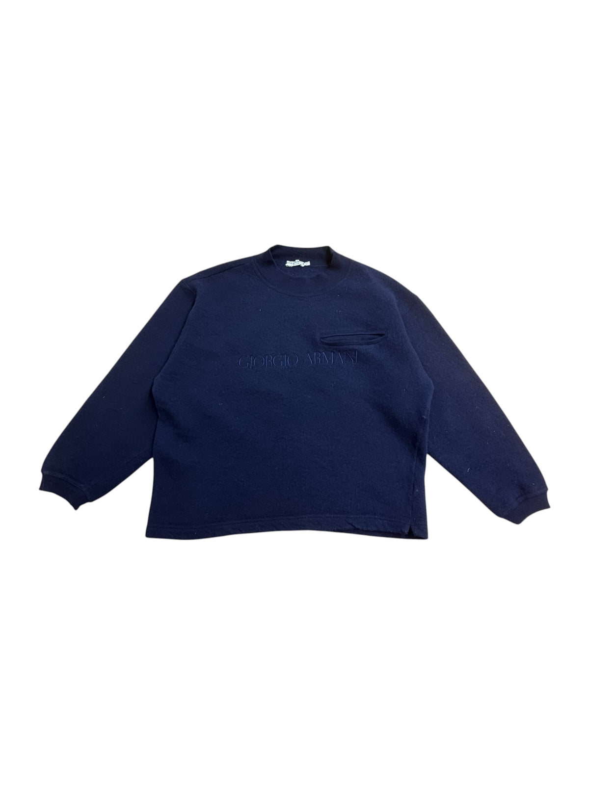 Giorgio Armani 90s Wool Pocket Sweater