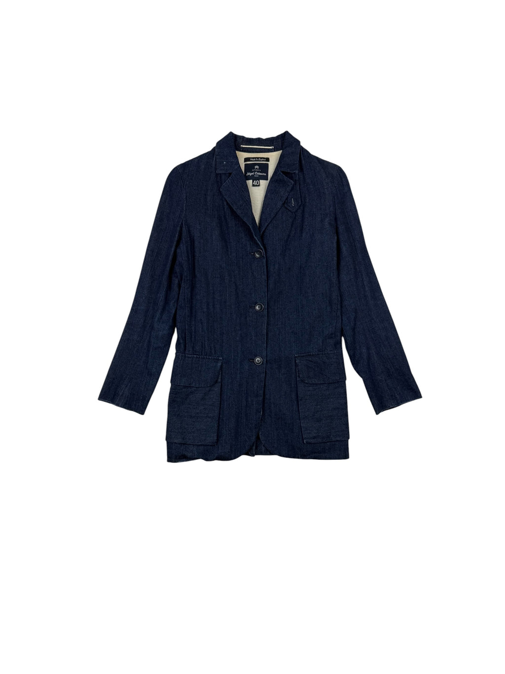 Nigel Cabourn Authentic Women Denim Long Blazer