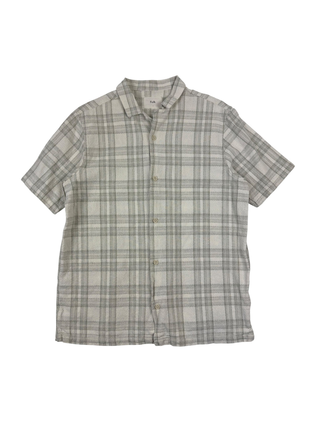 Folk Checkered Soft Collar Shirt